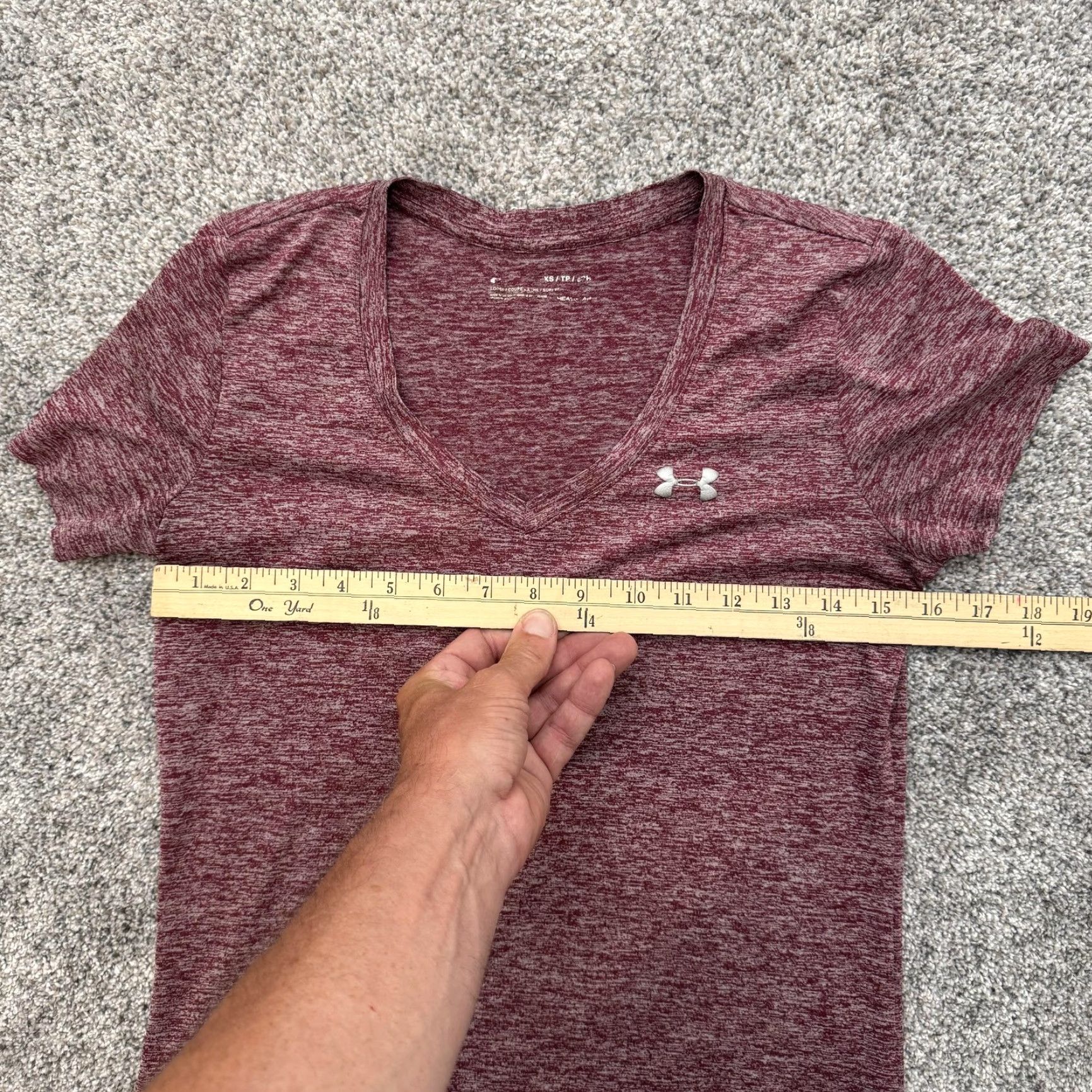 Under Armour Under Armour Shirt Womens XS Tech Athletic Running V Neck Size XS / US 0-2 / IT 36-38 - 3 Thumbnail