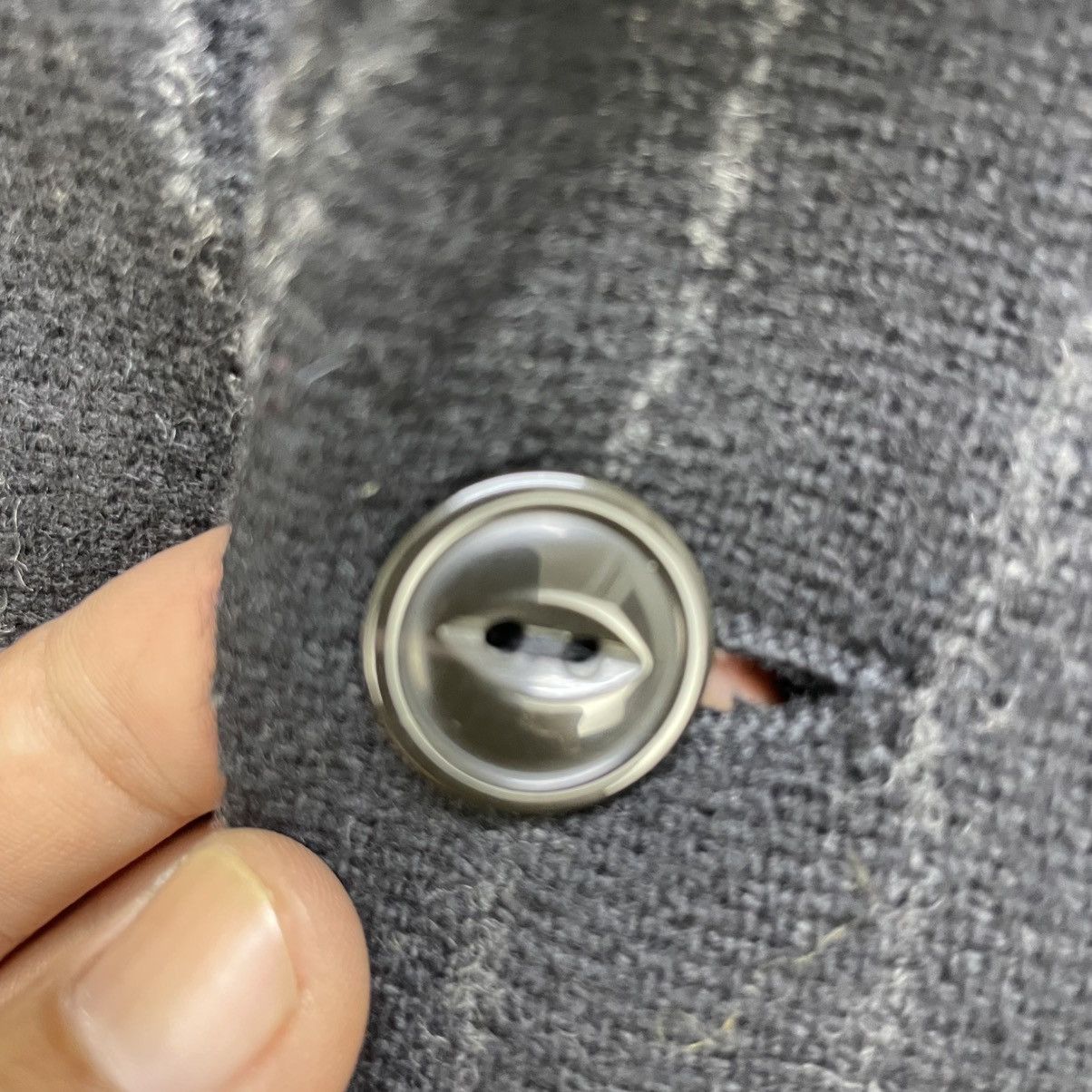 Issey Miyake × Japanese Brand × Zucca Hiromichi Nakang Stripe Eye Button Jacket Size US M / EU 48-50 / 2 - 5 Thumbnail