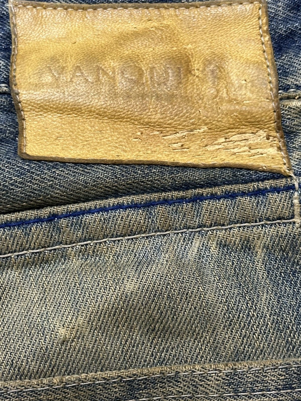 Japanese Brand Vintage Japanese Vanquish Mud Faded Wash Distressed Jeans Size US 32 / EU 48 - 9 Thumbnail