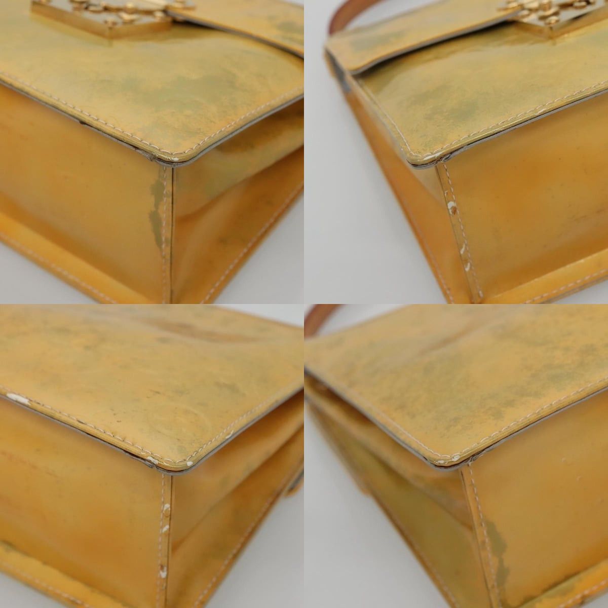 Louis Vuitton LOUIS VUITTON Monogram Vernis Spring Street Hand Bag Gris Size ONE SIZE - 10 Thumbnail