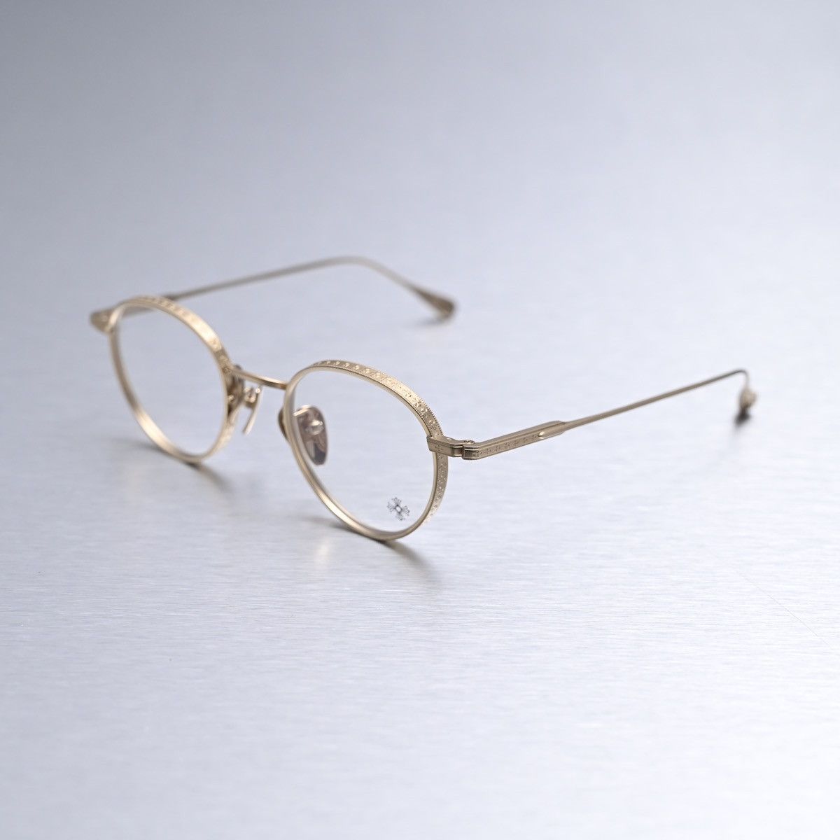 Chrome Hearts CHROME HEARTS Thick Glasses Gold | Grailed