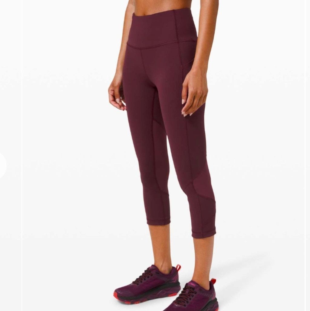 Lululemon Lululemon Pace Rival High-Rise Crop 22" Cassis Size 8 Size 30" / US 8 / IT 44 - 2 Thumbnail