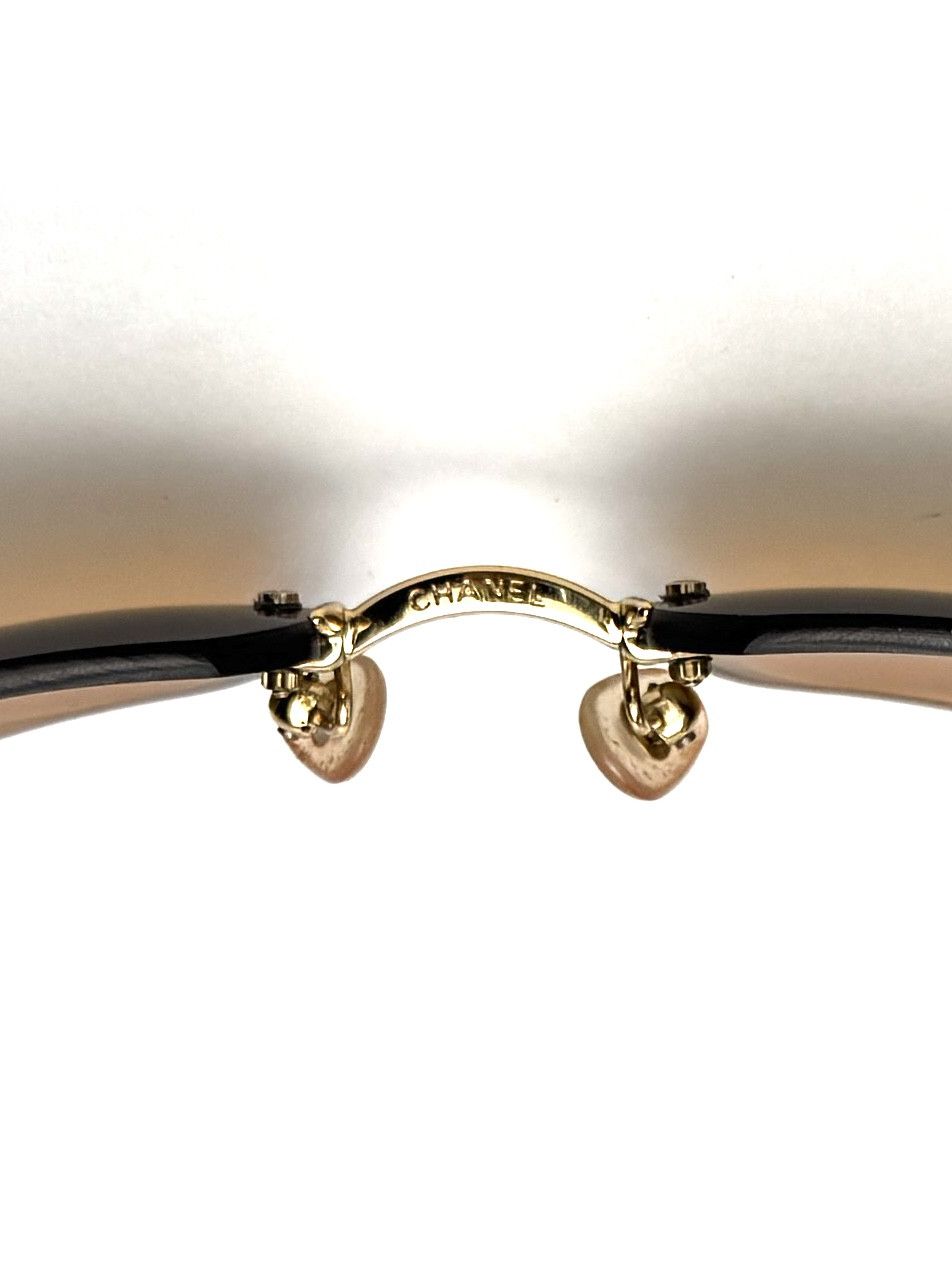 Chanel Iconic Chanel 4017 Rimless Gradient Orange Sunglasses Size ONE SIZE - 8 Thumbnail