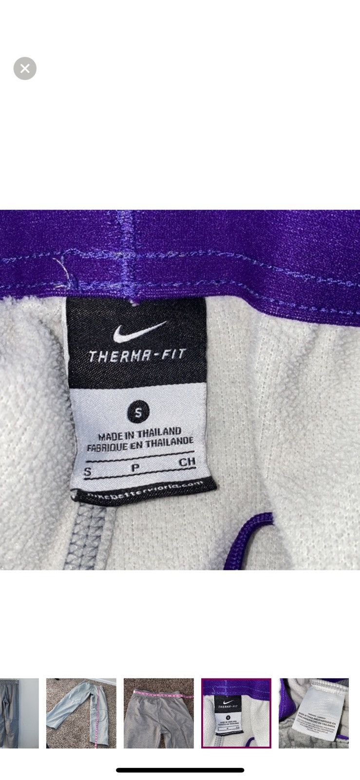 Nike Nike small grey just do it therma fit sweatpants Size 27" / US 4 / IT 40 - 7 Thumbnail