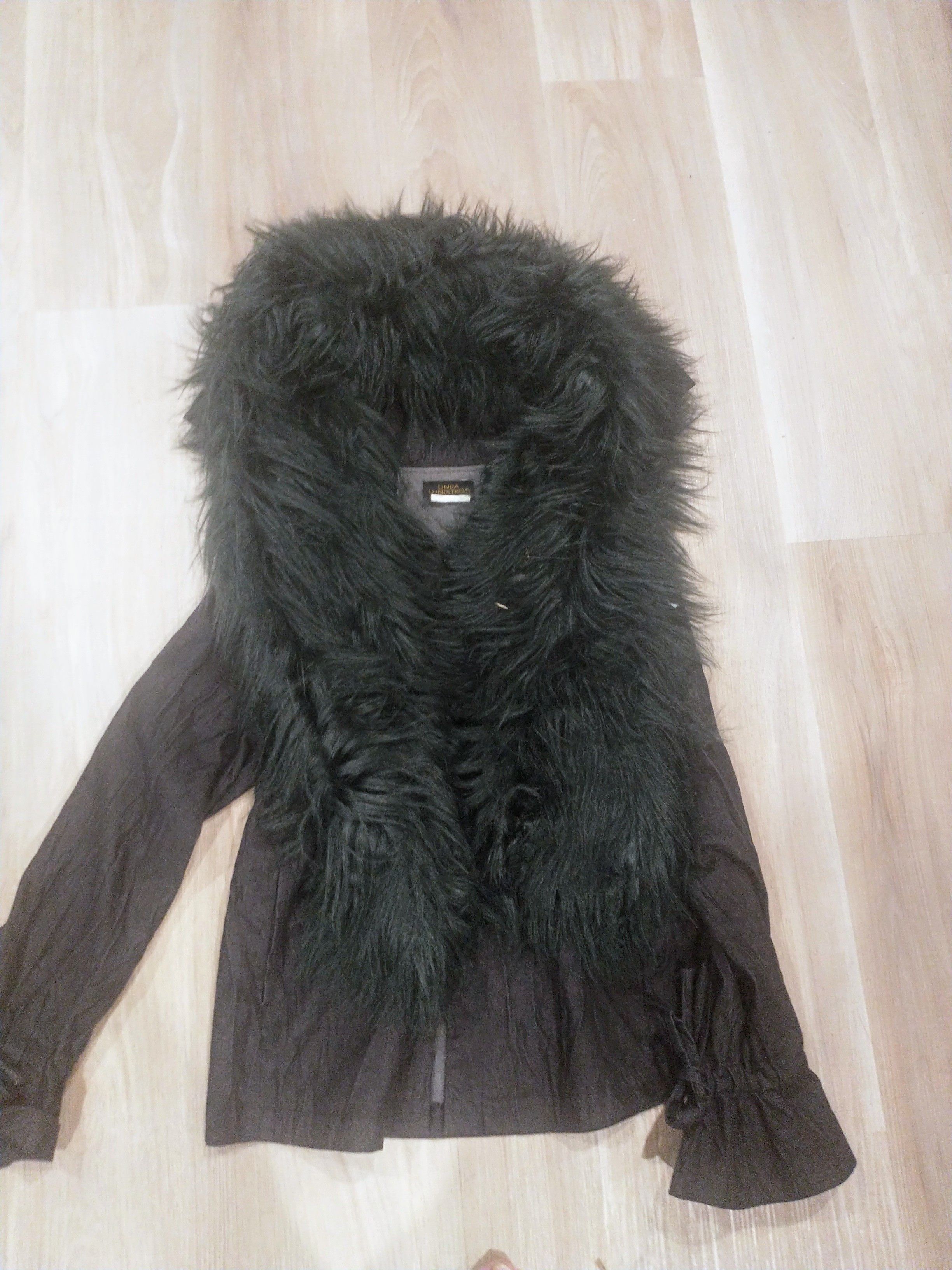 Other Vintage sexy denim jacket with faux fur shawl Size XS / US 0-2 / IT 36-38 - 1 Thumbnail