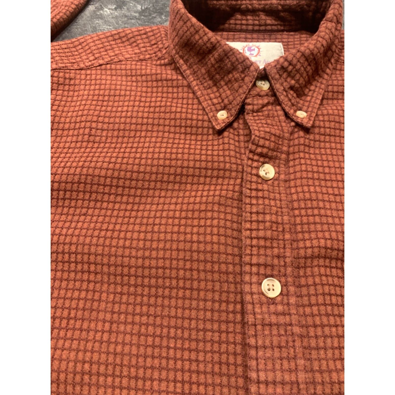 The Territory Ahead VINTAGE Territory Ahead Men's Flannel Shirt Long Sleeve Button Up Casual Fall Spring Winter Burgundy Size L Size US L / EU 52-54 / 3 - 4 Thumbnail