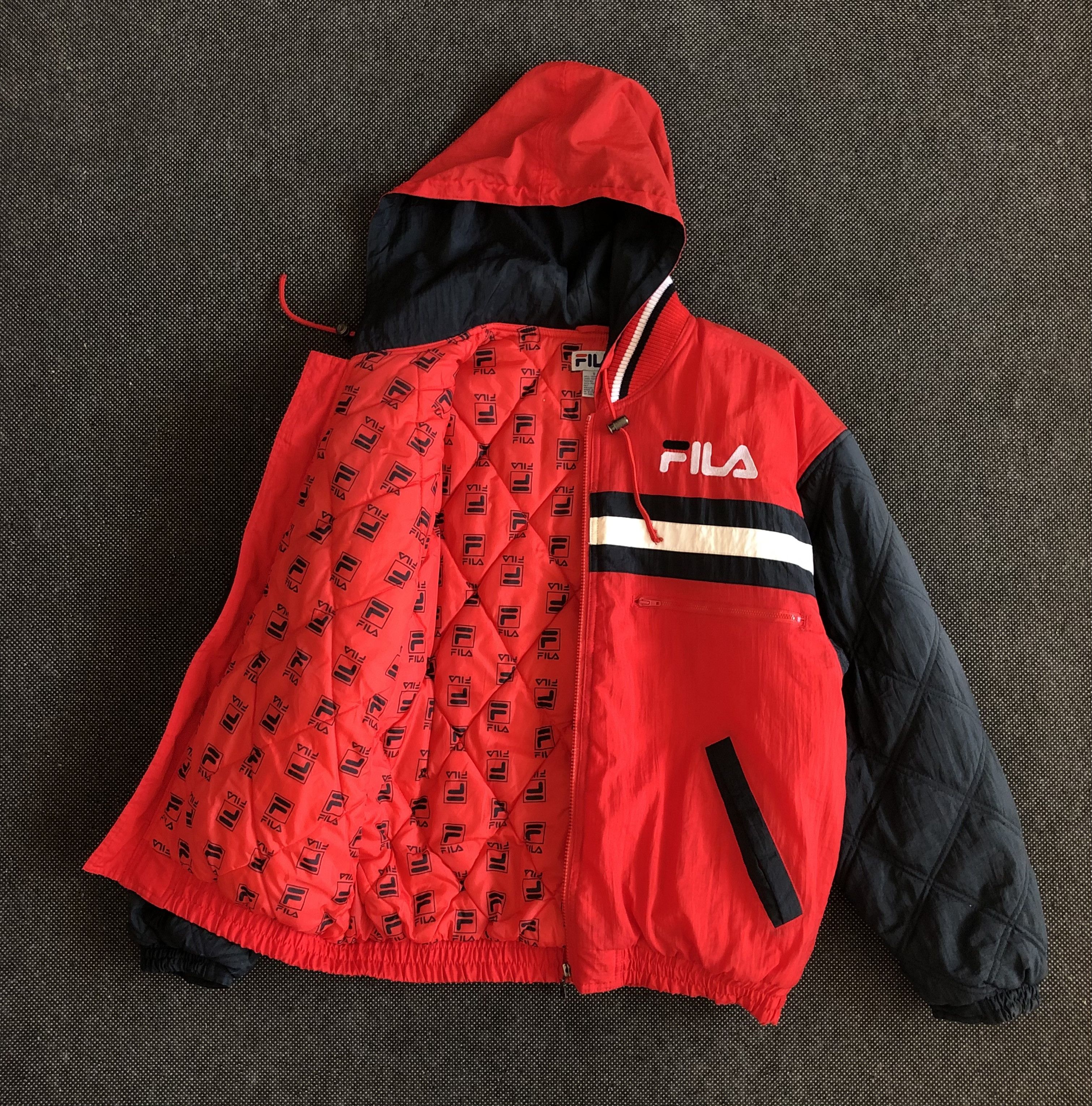 Fila × Vintage RARE🔥VINTAGE 90’S FILA PUFFER FILLED HOODED JACKET Size US M / EU 48-50 / 2 - 11 Thumbnail