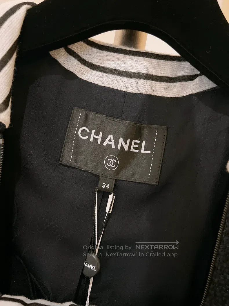 Chanel Chanel Navy tweed coat Size XXS / US 00 / IT 34 - 6 Thumbnail