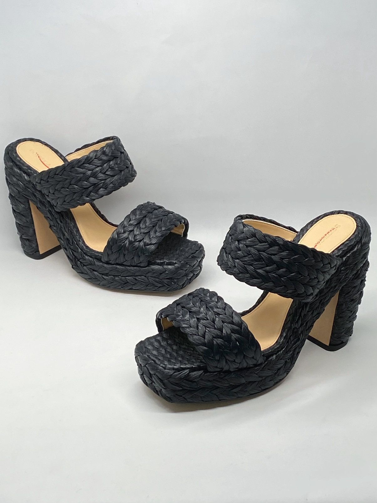 Bottega Veneta Bottega Veneta Trinity Weave Raffia Platform Sandals size 38 Size US 8 / IT 38 - 1 Thumbnail