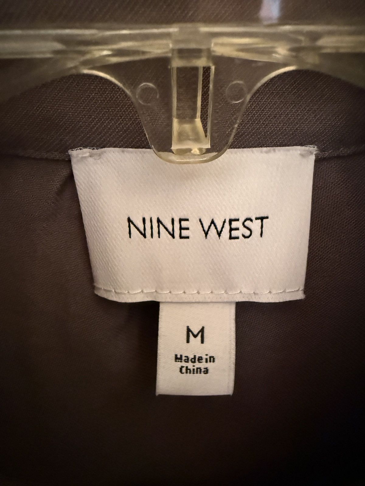 Nine West Nine West Mauve Grey Drape Bomber Jacket w Elastic Waist/LS Size M / US 6-8 / IT 42-44 - 6 Thumbnail