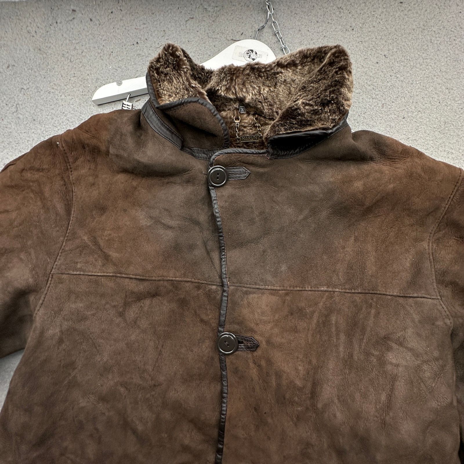 Other Vintage Harlin Shearling Sheepskin Leather Jacket Mens XL Size US XL / EU 56 / 4 - 13 Thumbnail