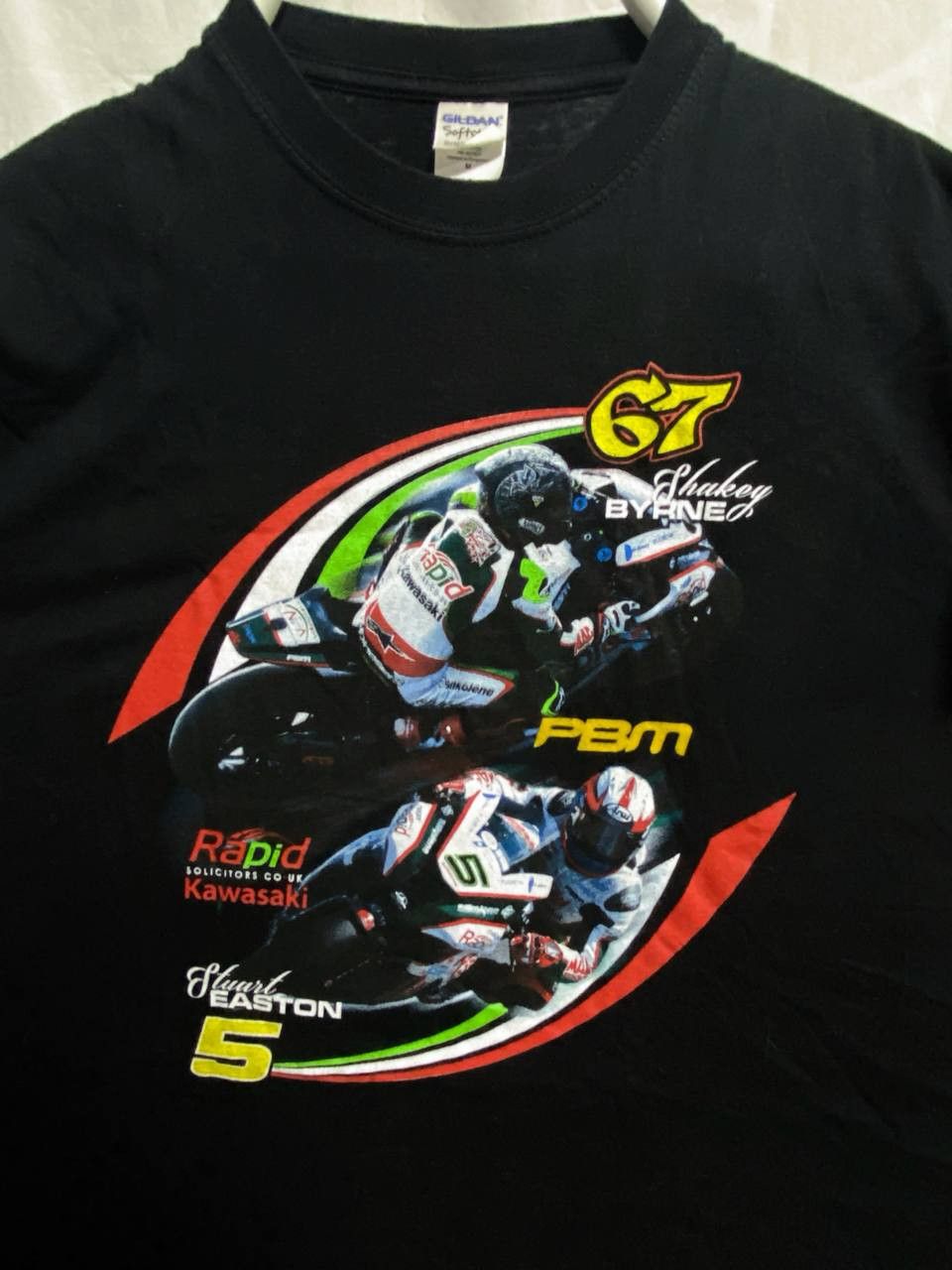 Gildan 🏁 PBM Kawasaki Racing Tee – Superbikes Legends Tribute Size US M / EU 48-50 / 2 - 2 Thumbnail