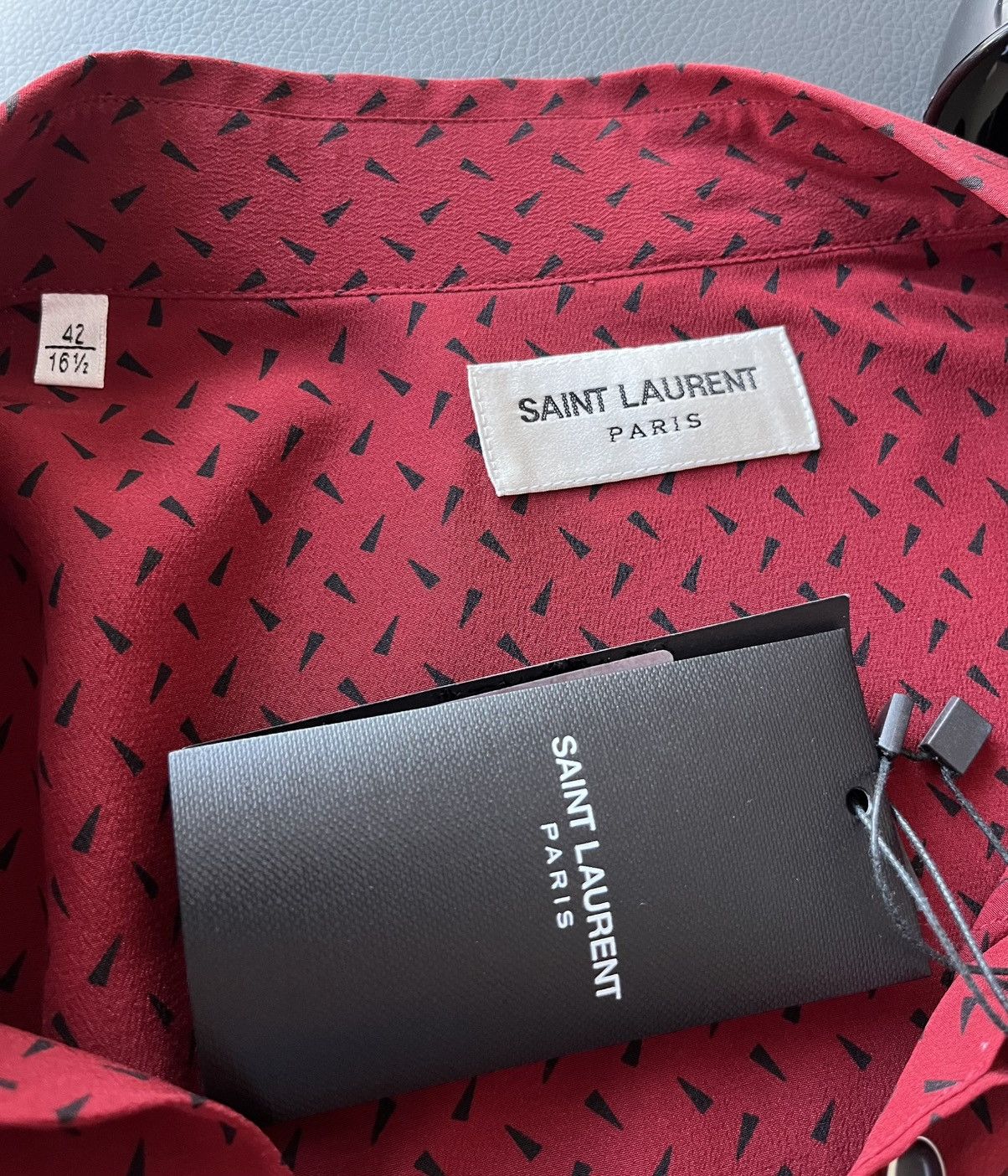 Hedi Slimane × Saint Laurent Paris × Yves Saint Laurent Saint Laurent Runway $1,300 Pure Silk Chemise CDC Shirt Size US L / EU 52-54 / 3 - 16 Thumbnail