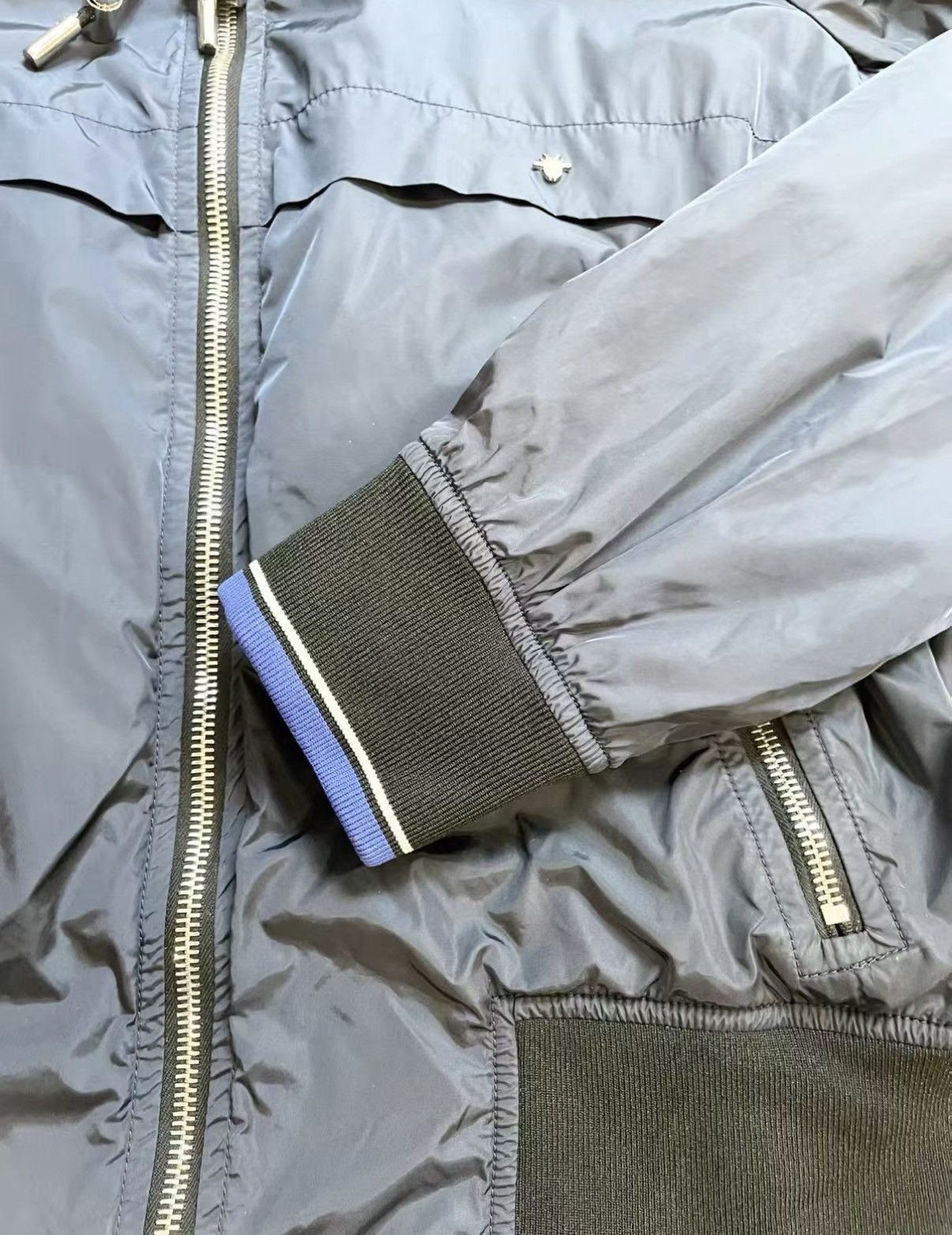 Dior Dior Blue Color Block Hooded Jacket J33 Size US S / EU 44-46 / 1 - 7 Thumbnail