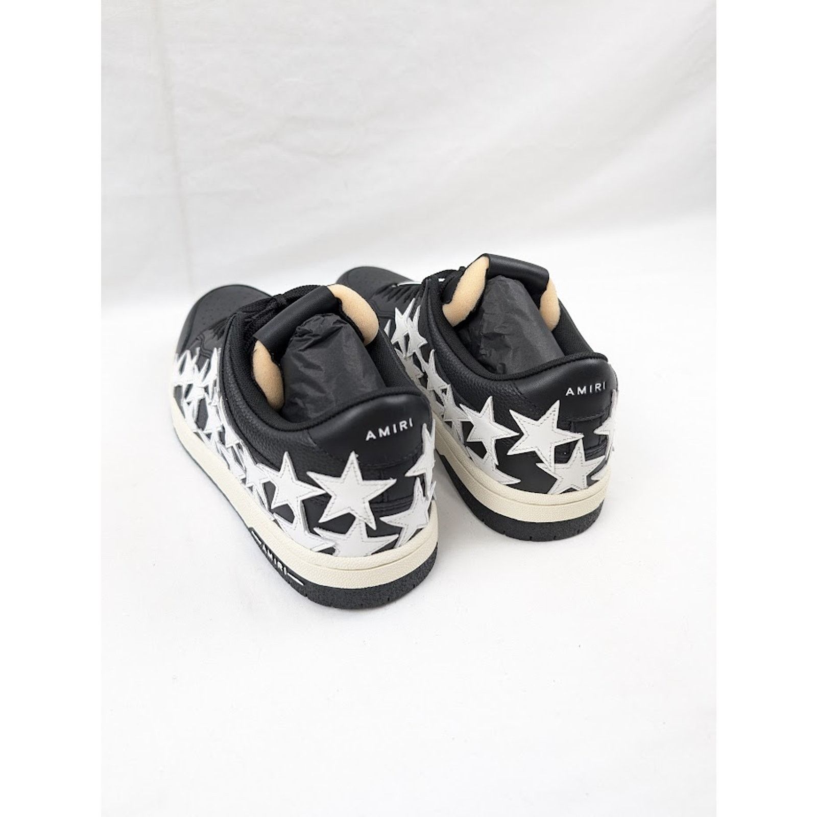 Amiri o1rshd1 Stars Low-Top Sneakers in Black/White Size US 13 / EU 46 - 20 Thumbnail