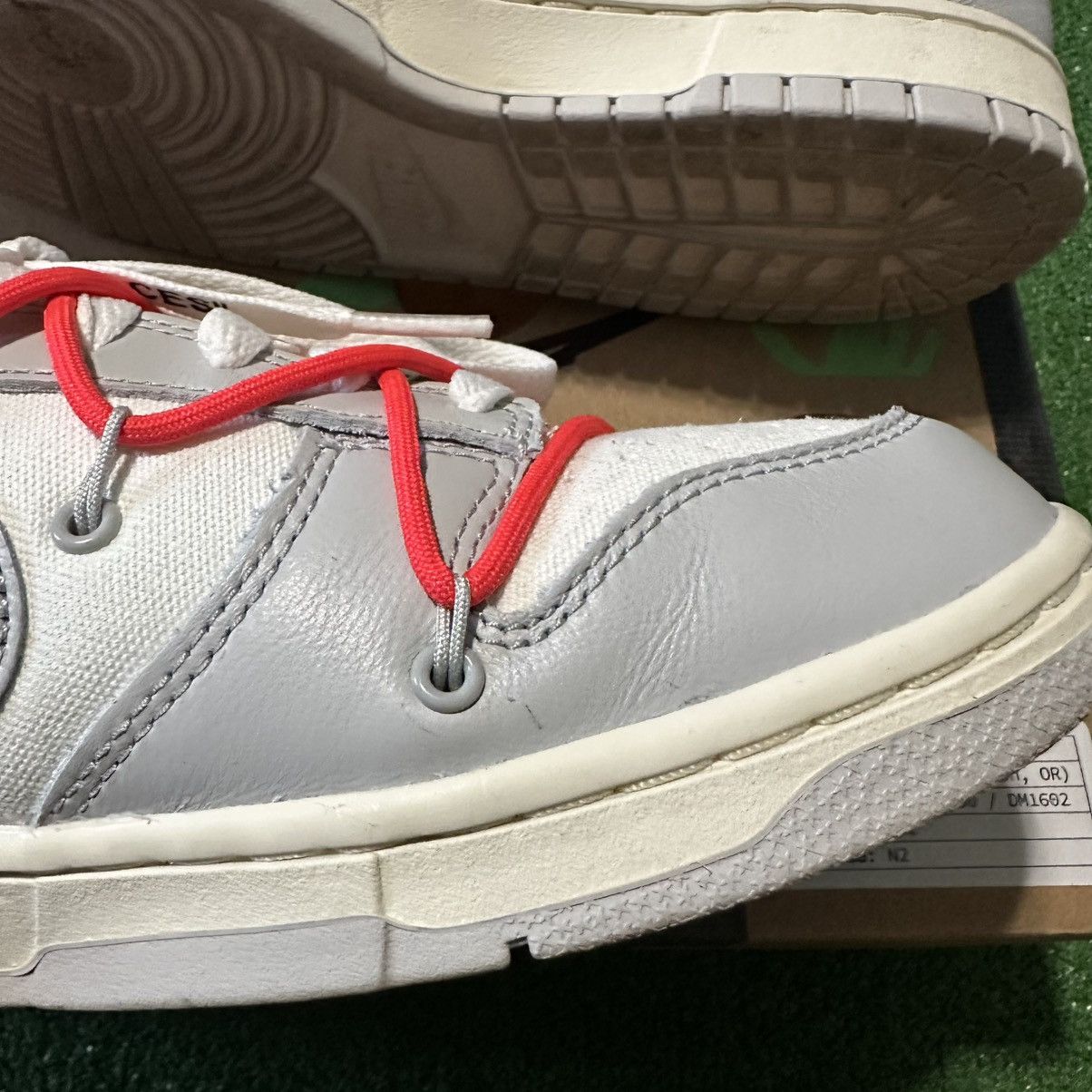 Nike × Off-White Nike Dunk Low Off White Lot 06 Of 50 Size US 9.5 / EU 42-43 - 5 Thumbnail