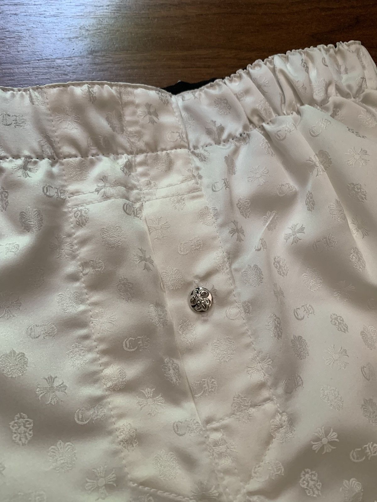 Chrome Hearts Chrome Hearts CH Printed White Silk Boxers Size US 30 / EU 46 - 2 Thumbnail
