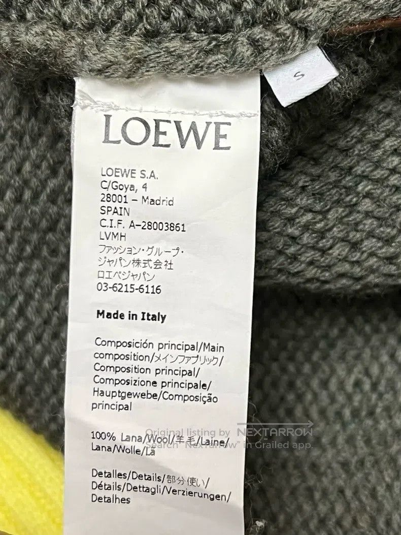 Loewe LOEWE Loose Fit Wool Knit Sweater Size S / US 4 / IT 40 - 4 Thumbnail