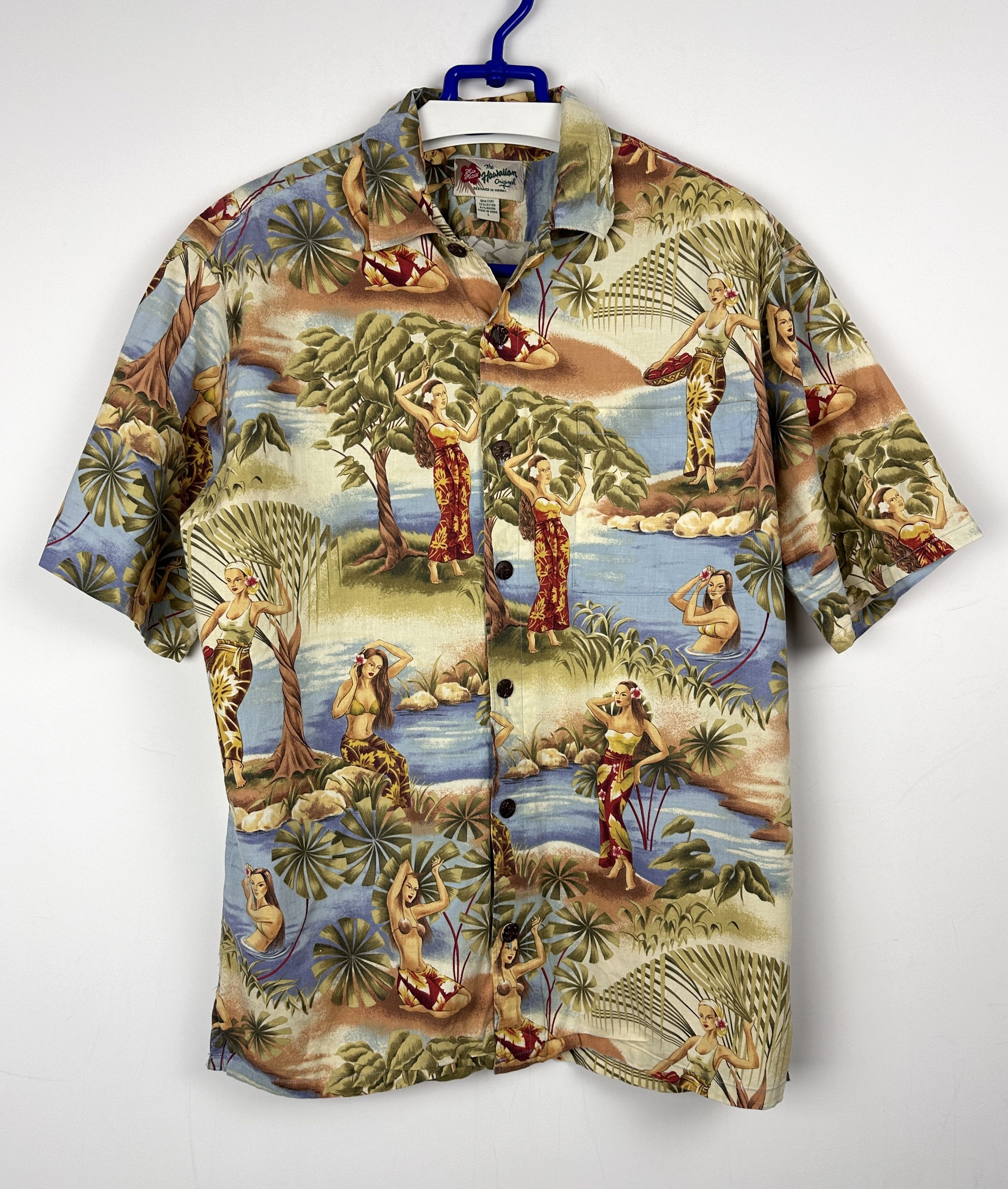 Vintage RARE vintage hawaiian shirt retro 90s 80s miami vibe Size US L / EU 52-54 / 3 - 1 Thumbnail