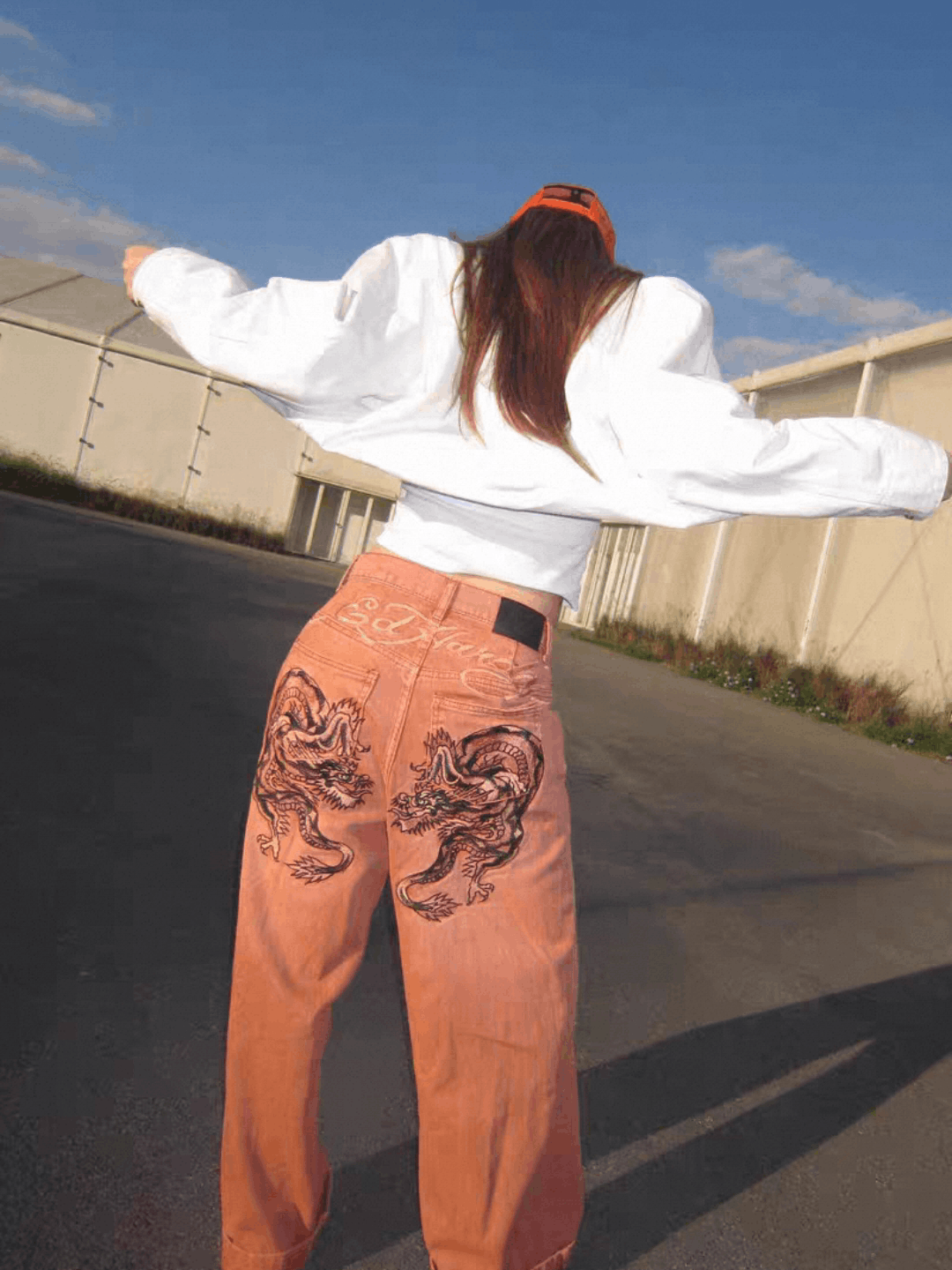 Ed Hardy ed hardy dragon baggy jeans Size 28" / US 6 / IT 42 - 2 Thumbnail