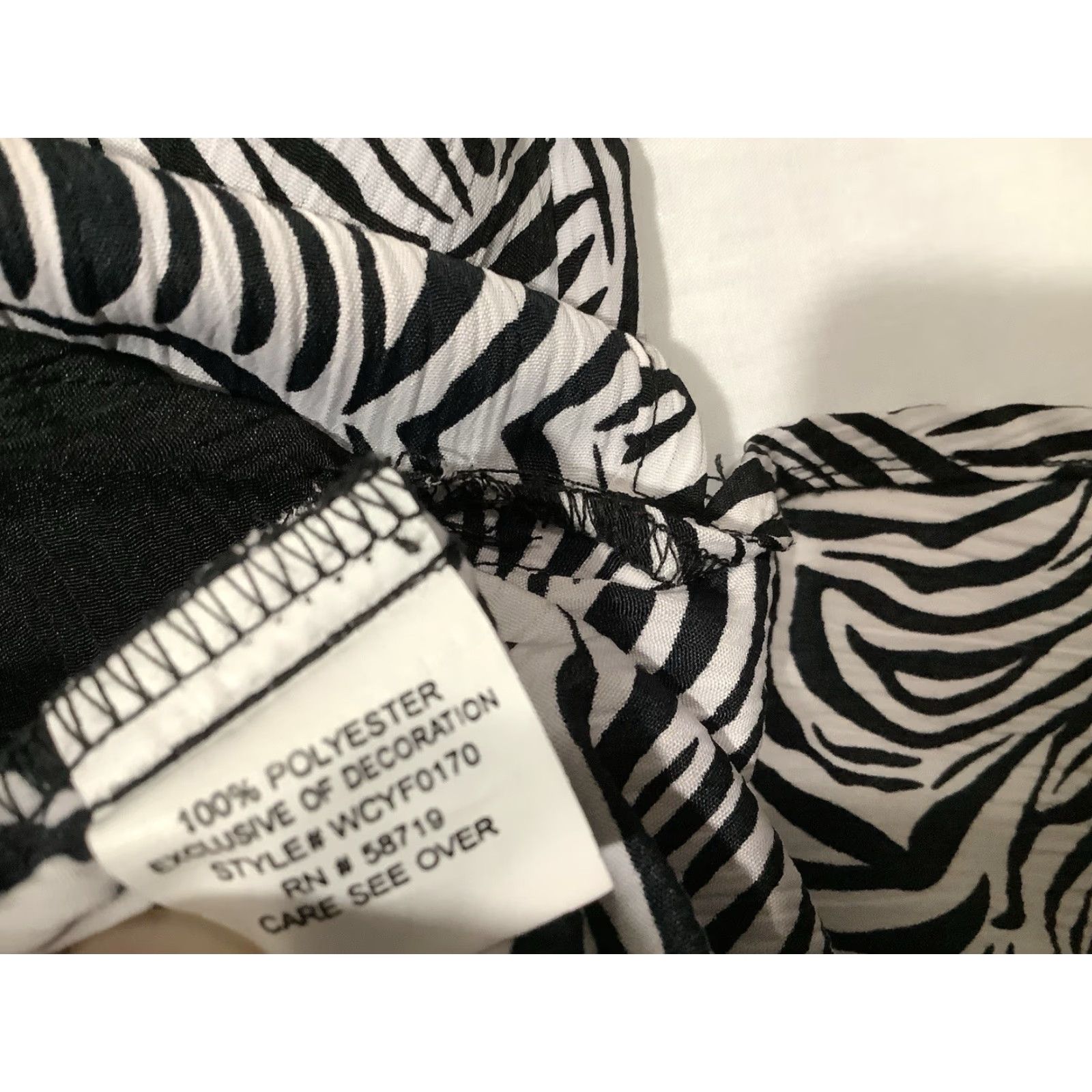 Vintage Notations Shirt Womens 3X Black White Striped Button Front 3/4 Sleeve Business Blouse Size XXL / US 16-18 / IT 52-54 - 6 Thumbnail