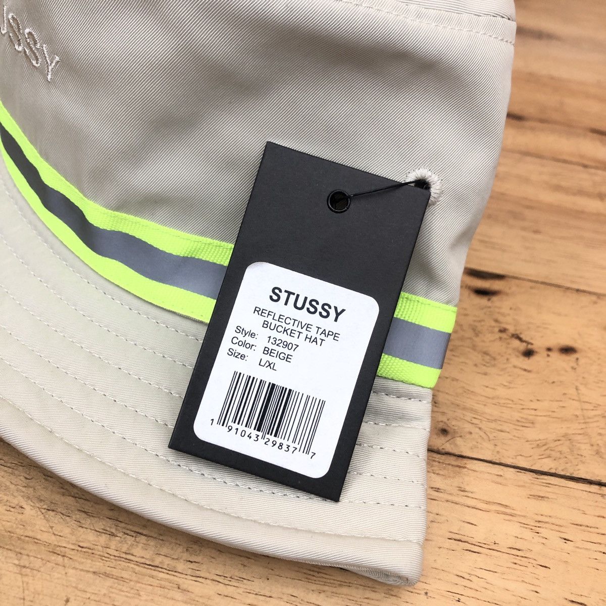 Stussy × Vintage Stussy Reflective Tape Bucket Size ONE SIZE - 4 Thumbnail