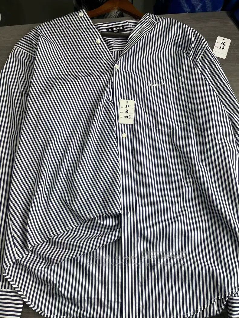 Balenciaga Balenciaga Striped Loose Fit Shirt Size US XXS / EU 40 - 7 Thumbnail