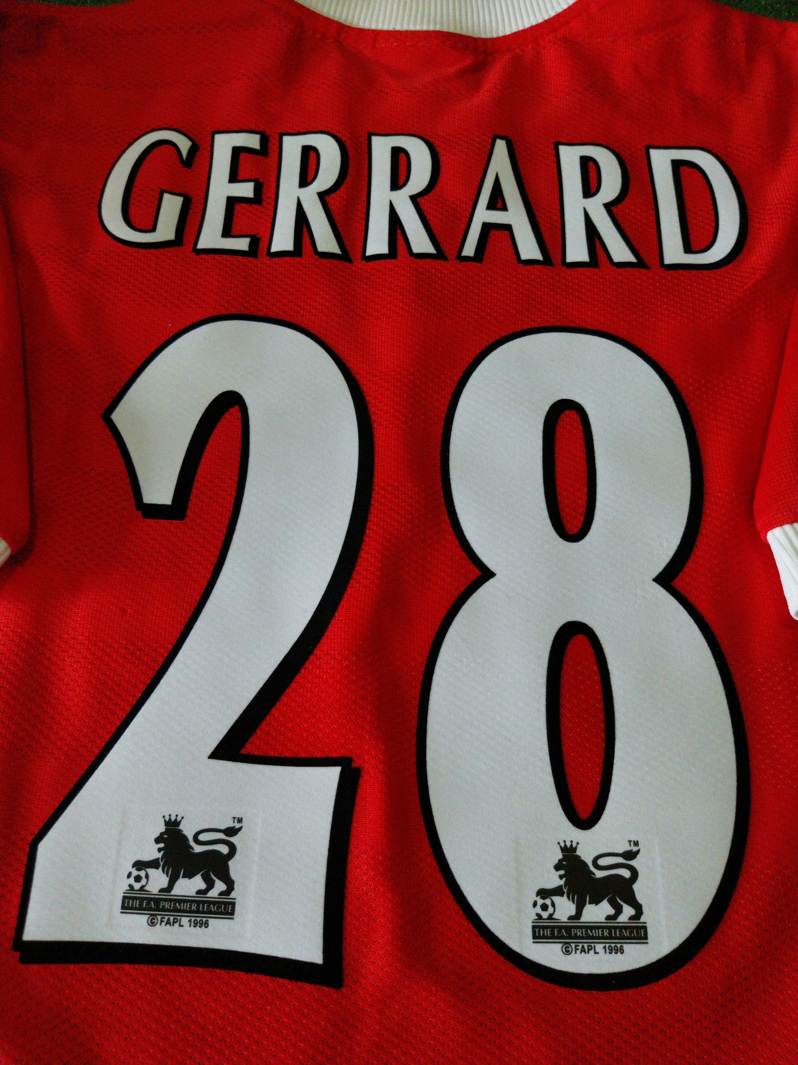 Reebok Liverpool home 1998/1999 debut gerrard jersey football Size US M / EU 48-50 / 2 - 11 Thumbnail