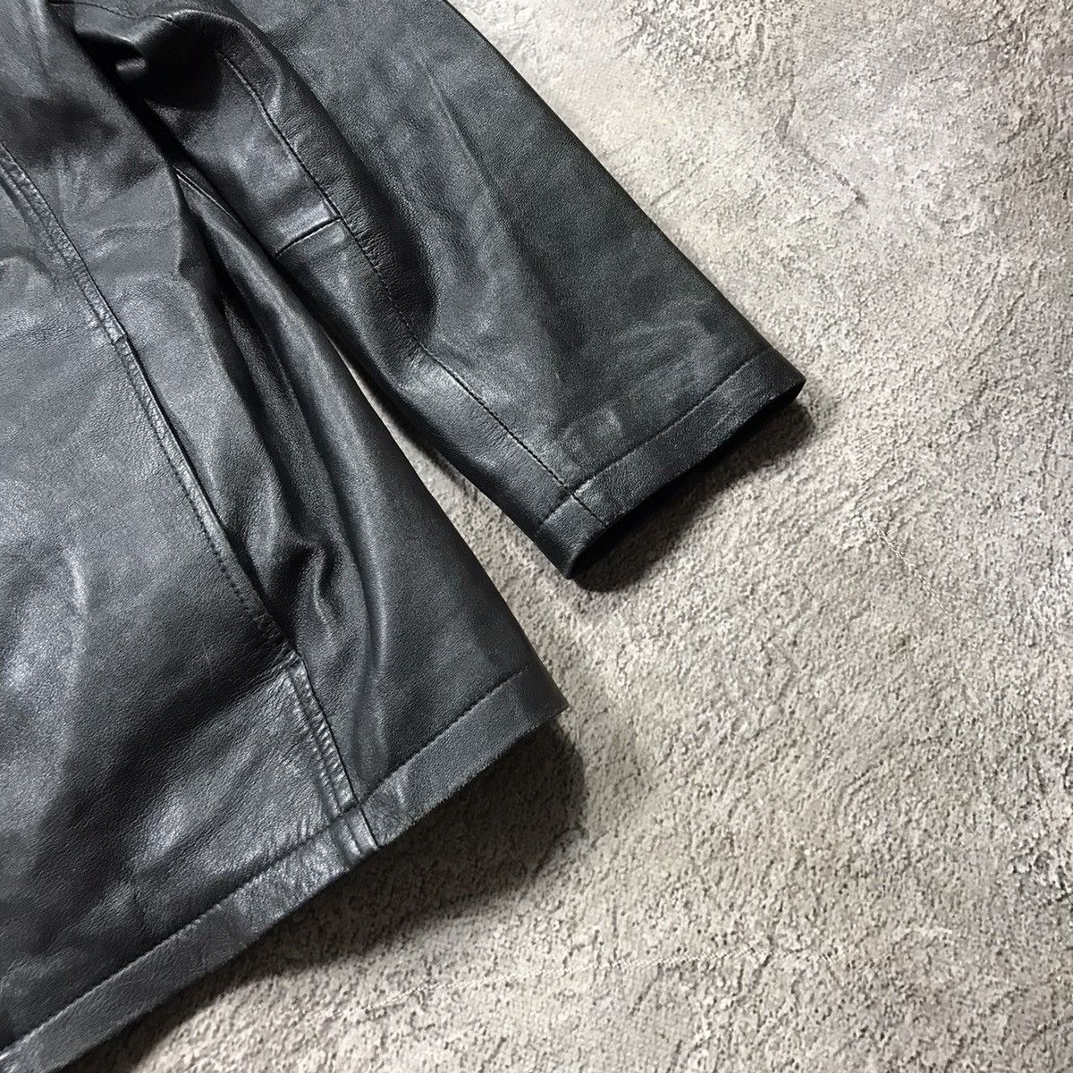Vintage Vintage 90s Boundary Punk Leather Jacket Grunge Y2K Boxy M Size US M / EU 48-50 / 2 - 5 Thumbnail