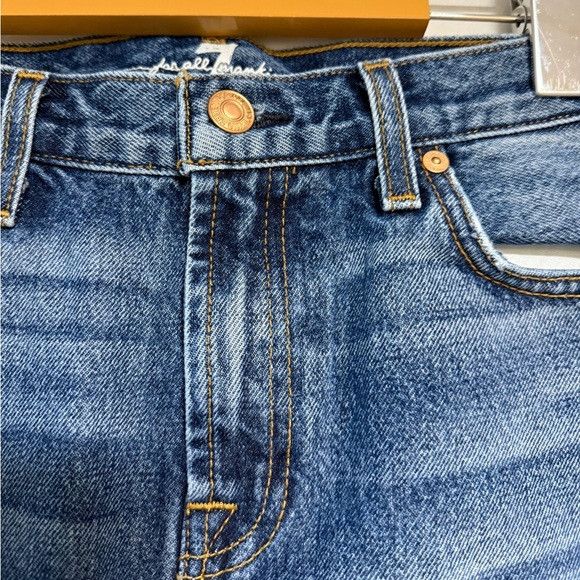 7 For All Mankind 7 For All Mankind Distressed Denim Mini Skirt Size 28 Size 28" / US 6 / IT 42 - 4 Thumbnail