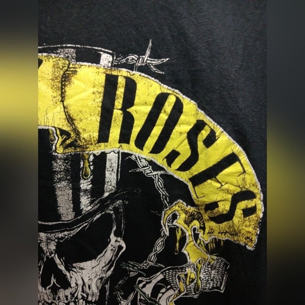 Guns N' Roses Guns'n Rose's rock band t shirt, black/ gold, small, EUC Size US S / EU 44-46 / 1 - 3 Thumbnail