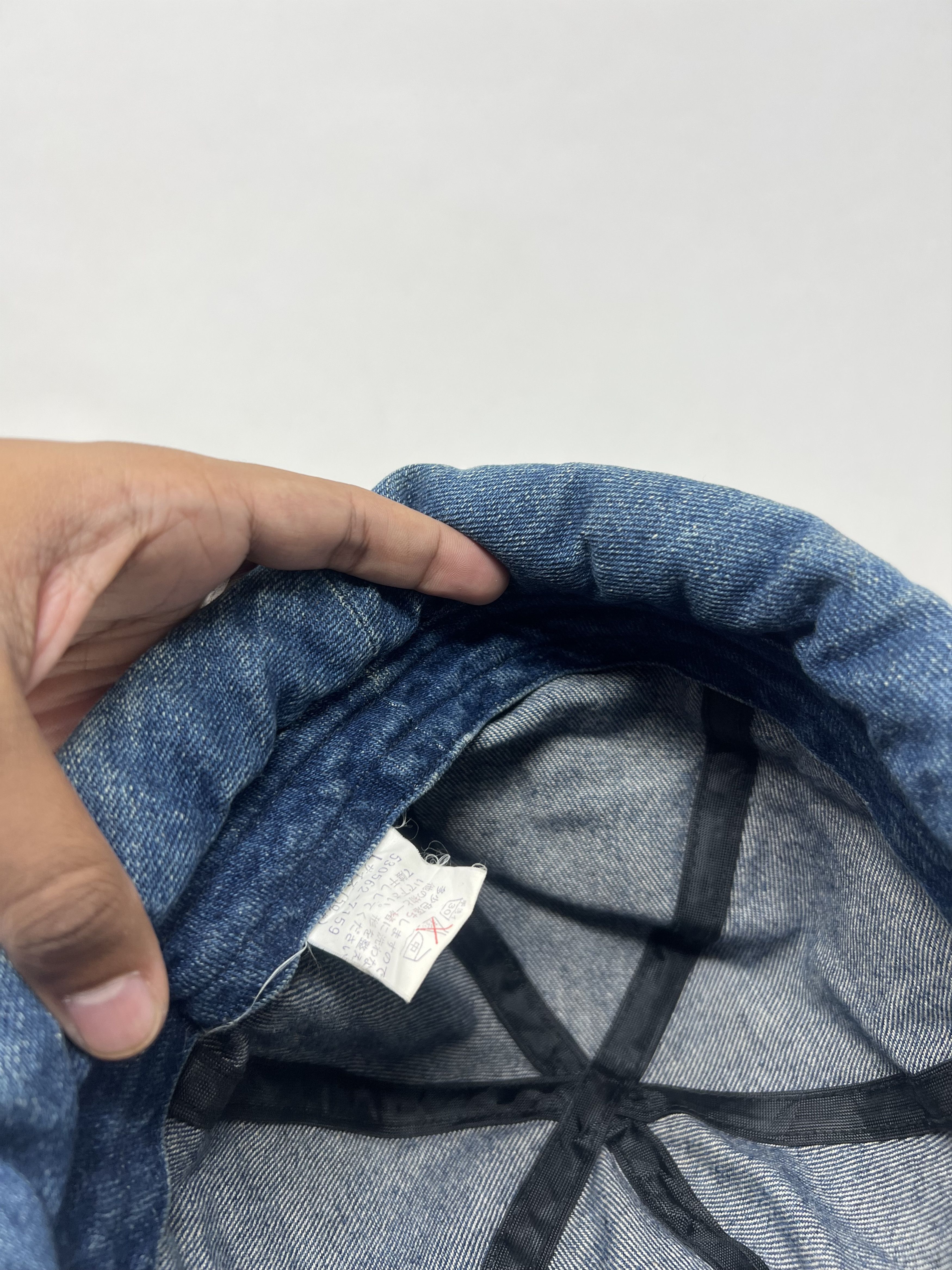 Vintage Denim Light Acid Wash Hat Size ONE SIZE - 10 Thumbnail