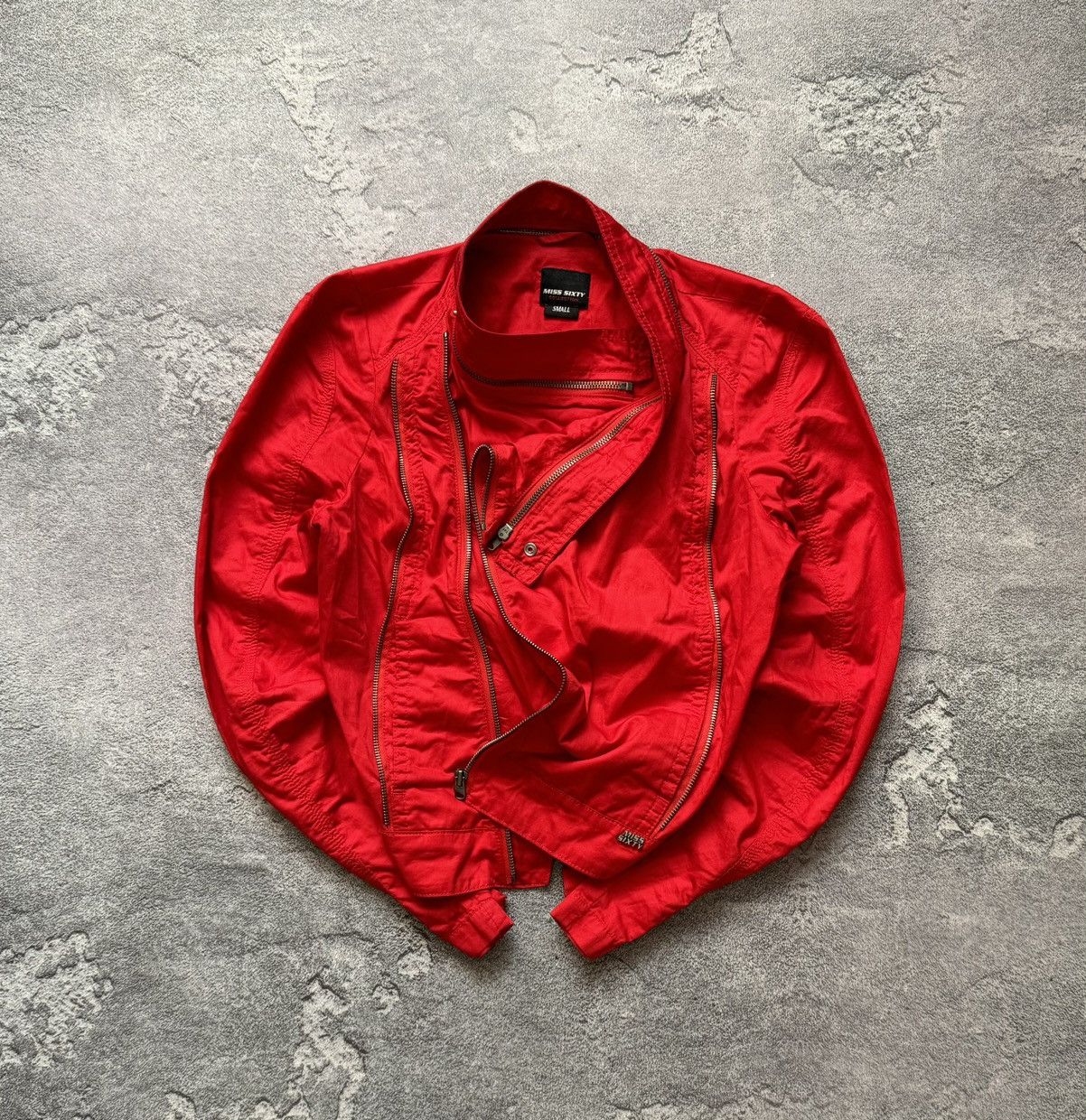 Japanese Brand × Miss Sixty Miss sixty S road motorcycle zip red jacket Avantgarde Size S / US 4 / IT 40 - 1 Thumbnail