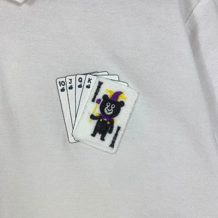 Beams Plus BEAMS PLUS BEAMST Collection Bear White Polo Tee Shirt Size US L / EU 52-54 / 3 - 5 Thumbnail