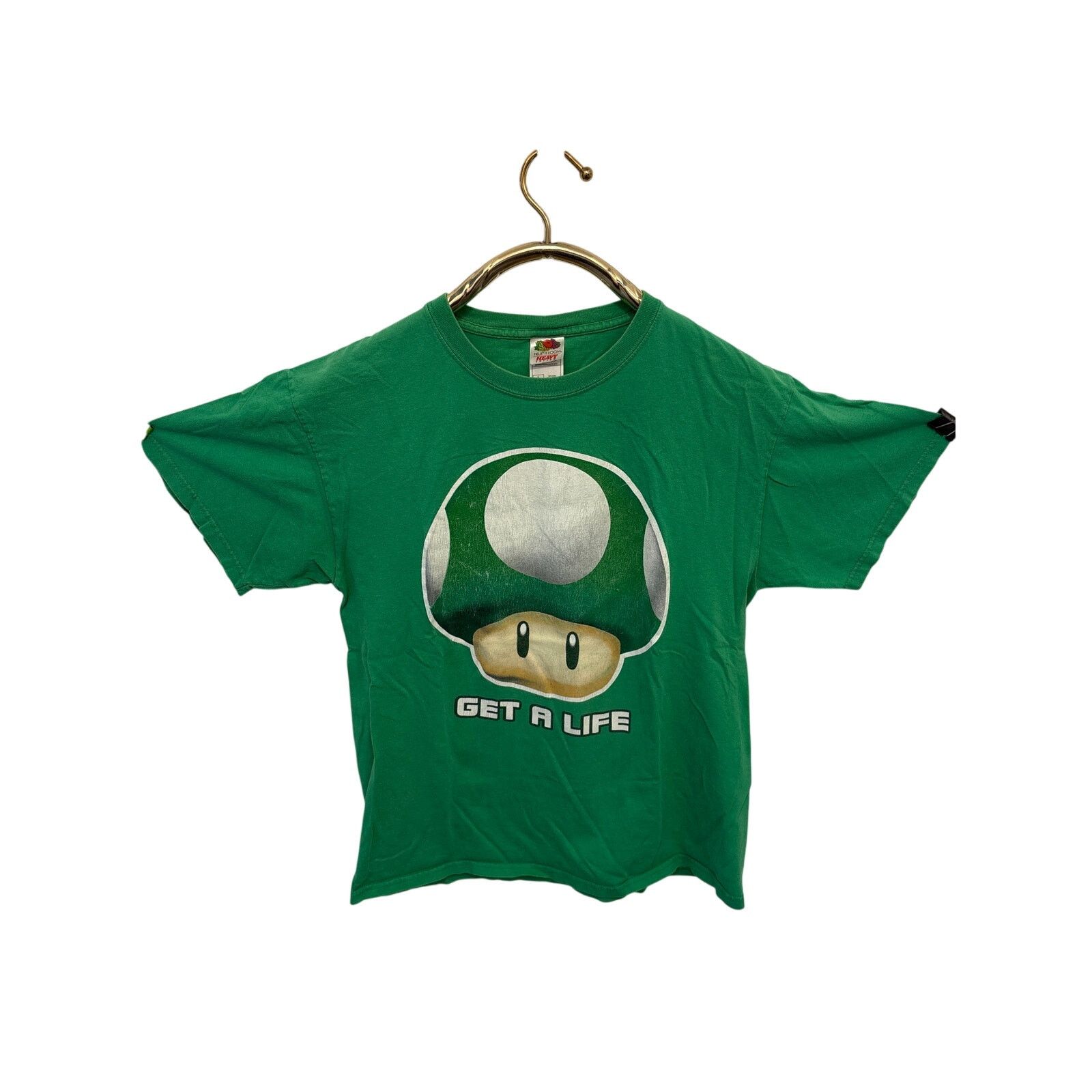 Nintendo y2k Nintendo 1 Up Mushroom "Get a Life" Large shirt mario Size US L / EU 52-54 / 3 - 1 Thumbnail