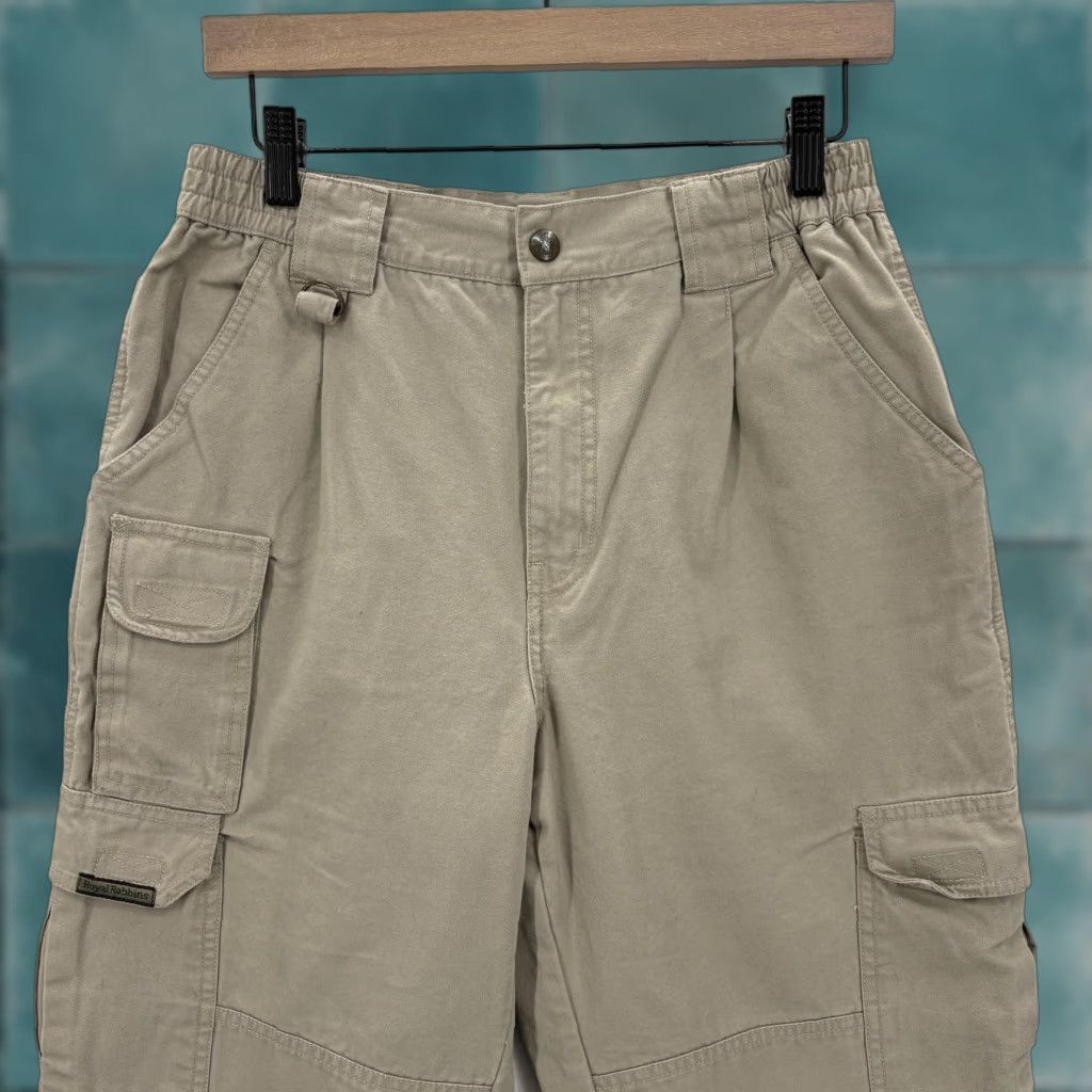 Royal Robbins Royal Robbins Pants Womens 6 Beige Cargo Hiking Cotton Elastic Waist Pockets Size 28" / US 6 / IT 42 - 1 Thumbnail