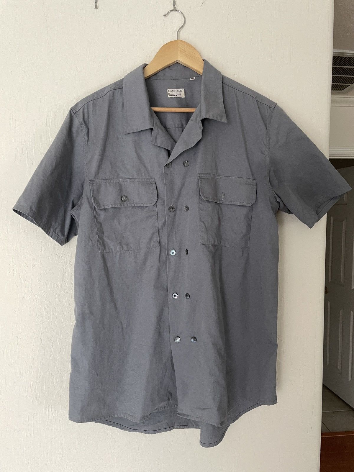1998 Helmut Lang Short Sleeve Double Breasted Shirt