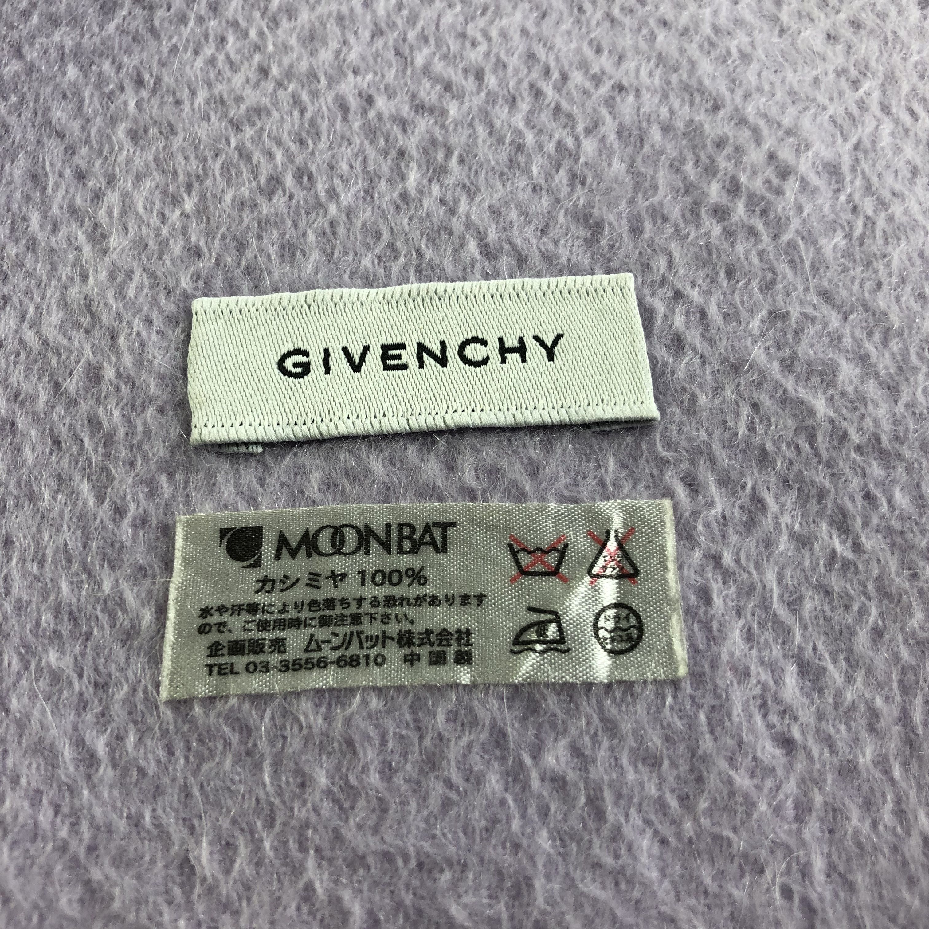 Givenchy Givenchy Plain Cashmere Scarf Muffler V1992 Size ONE SIZE - 5 Thumbnail