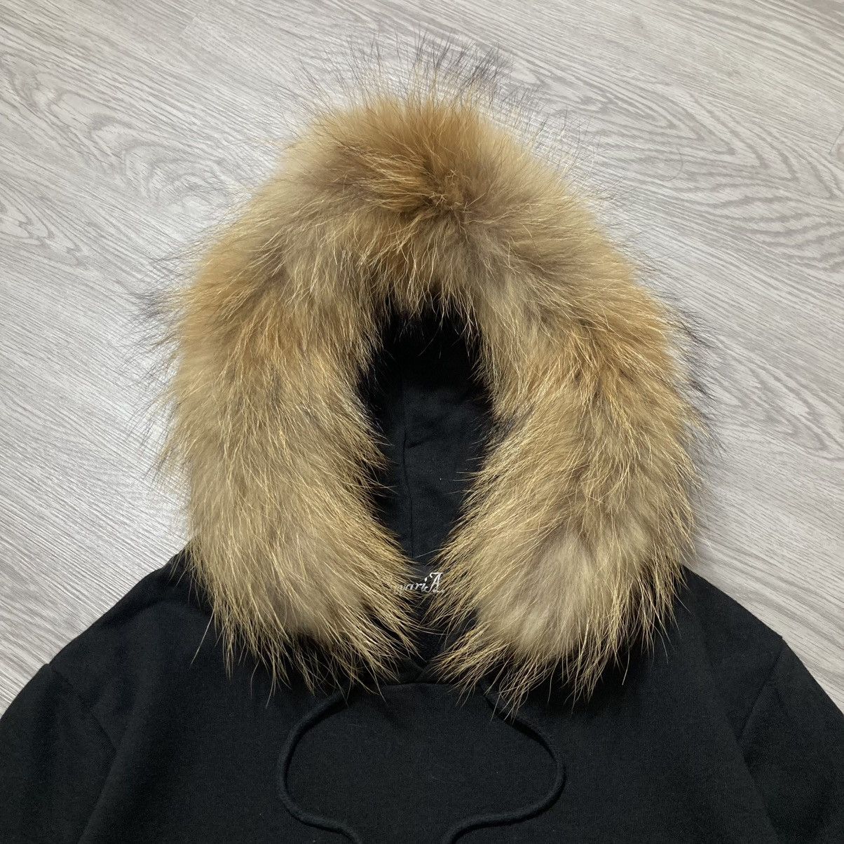 Japanese Brand 2000s CavariA Studed Gothic Punk Style Fur Hoodie Black Size US M / EU 48-50 / 2 - 5 Thumbnail