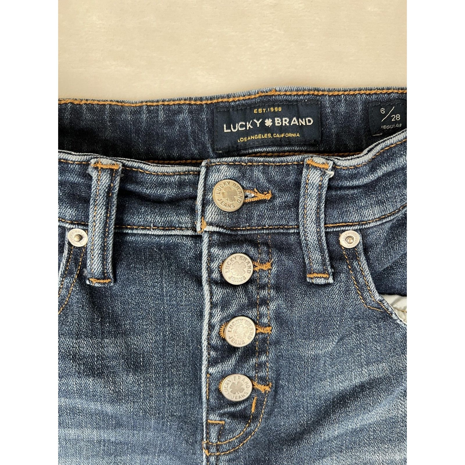 Lucky Brand Lucky Brand Jeans Womens 6/28 Ava Crop Mini Boot Cropped Boo Size 28" / US 6 / IT 42 - 3 Thumbnail