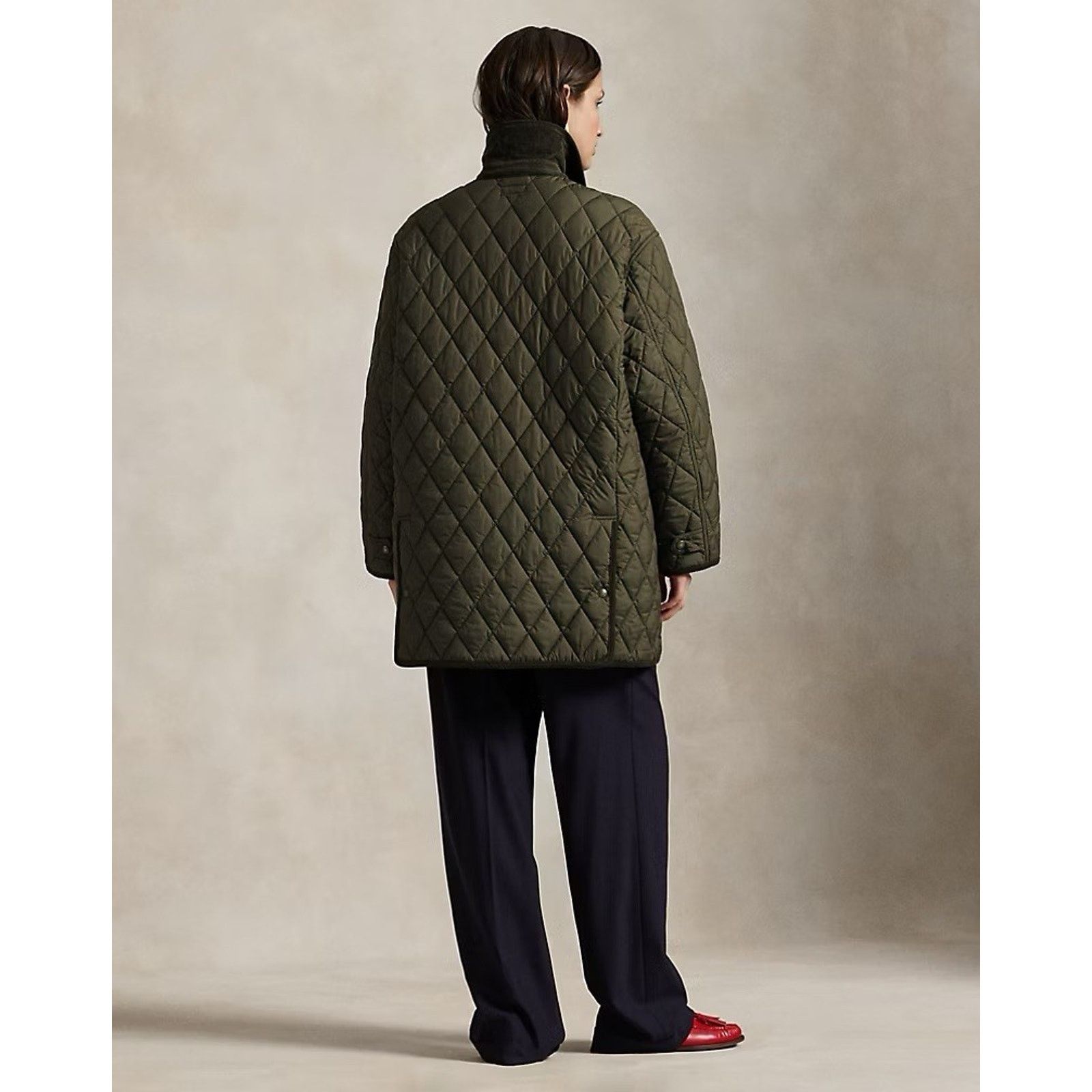 Lauren Ralph Lauren NWT Ralph Lauren Polo Women Quilted Barn Jacket Large Green Size L / US 10 / IT 46 - 10 Thumbnail