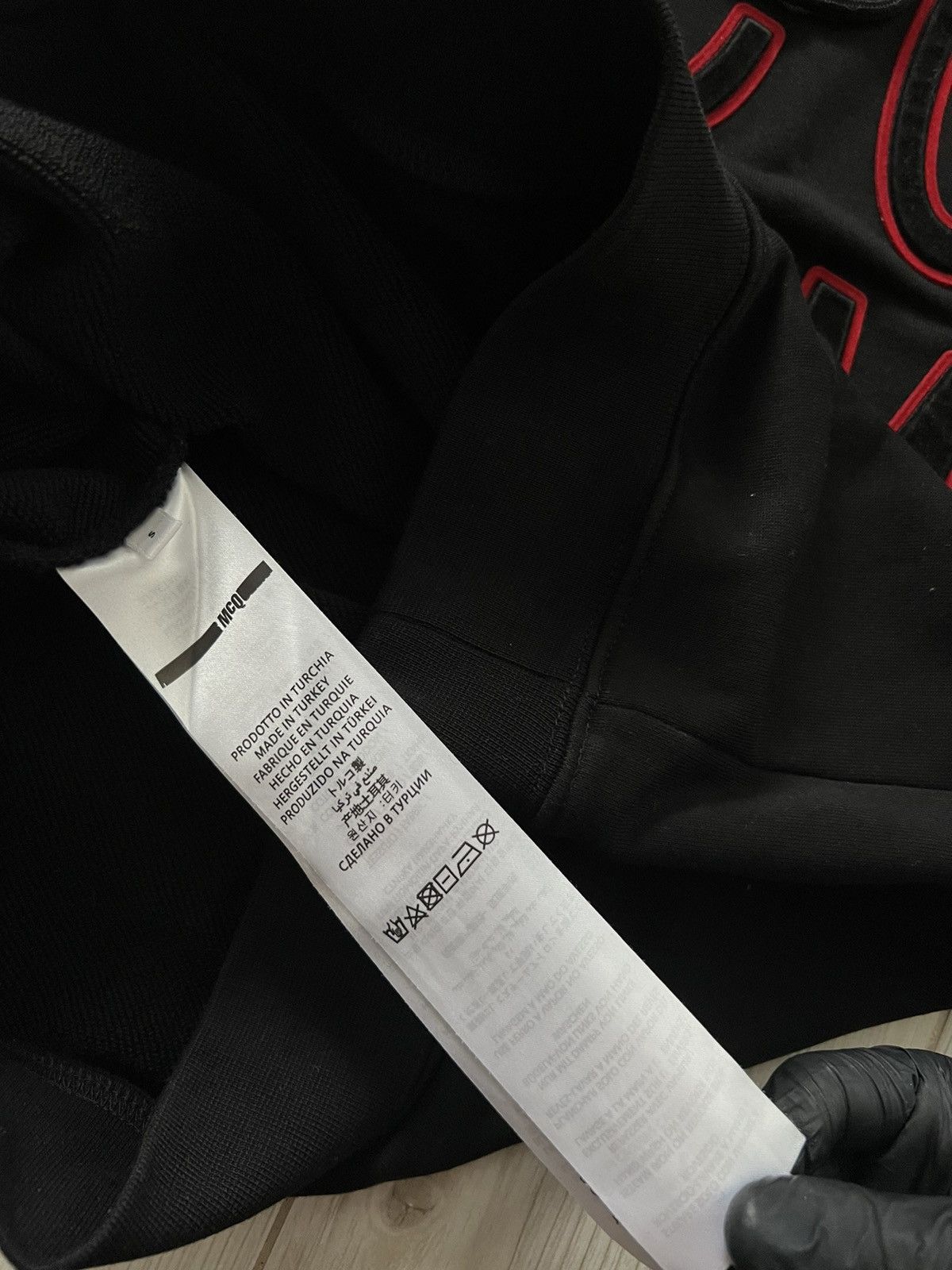 Alexander McQueen Alexander McQueen McQ Big Logo Black Hoodie Size Small Size US S / EU 44-46 / 1 - 8 Thumbnail