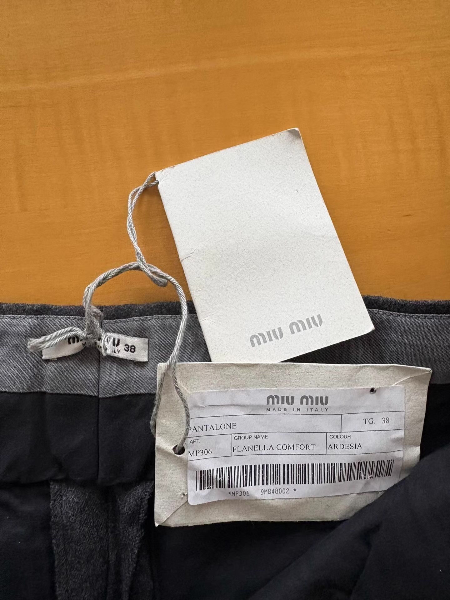 Miu Miu Miu Miu Women's Wool Dress Pants Ｑ21 Size 38" / US 16 / IT 52 - 5 Thumbnail