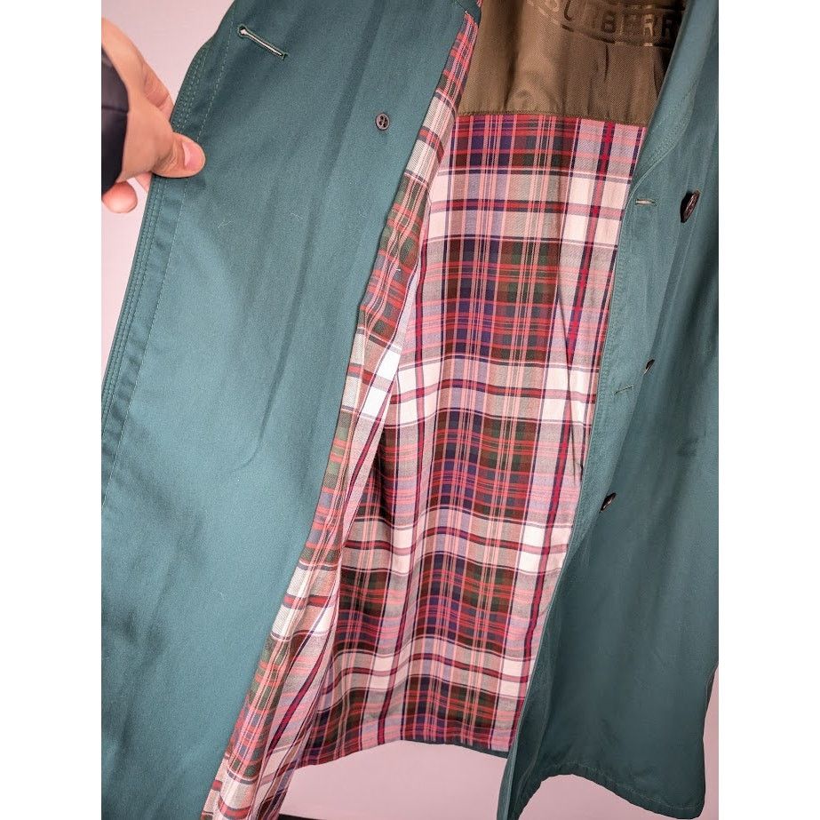 Burberry o1rshd1 CC20 Long Coat in Green Size US M / EU 48-50 / 2 - 9 Thumbnail