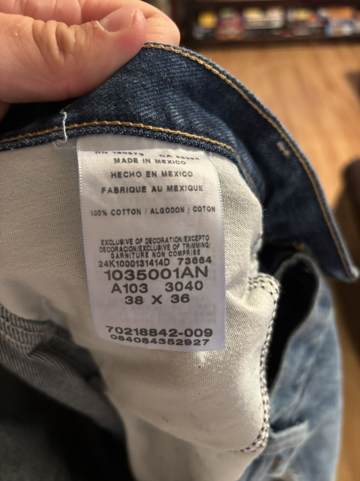 Wrangler Wrangler Jeans Washed/distressed mens 38x36 Size US 38 / EU 54 - 5 Thumbnail
