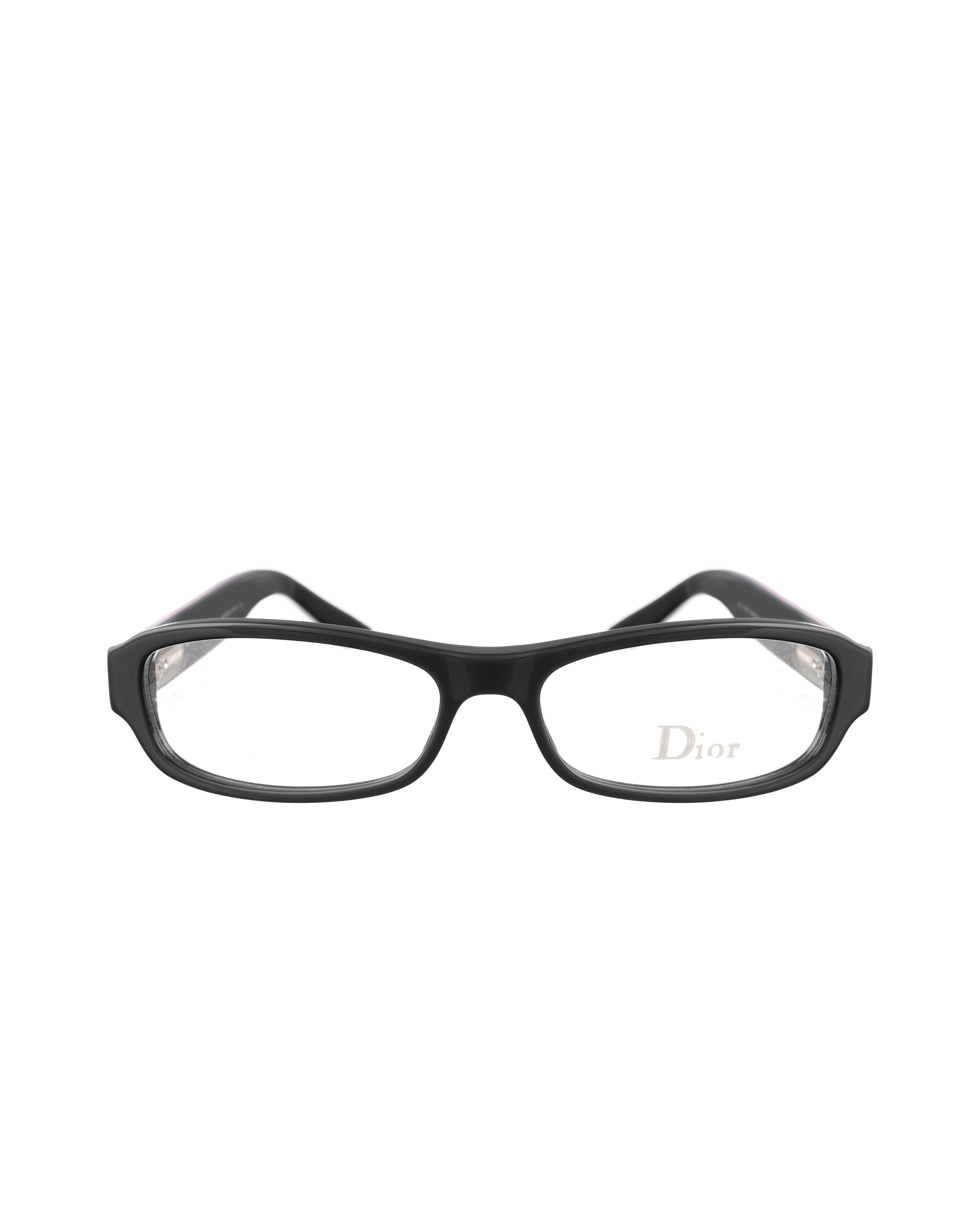 Dior Dior '00s Rectangular Black&Pink Glasses with Rhinestones Size ONE SIZE - 3 Thumbnail