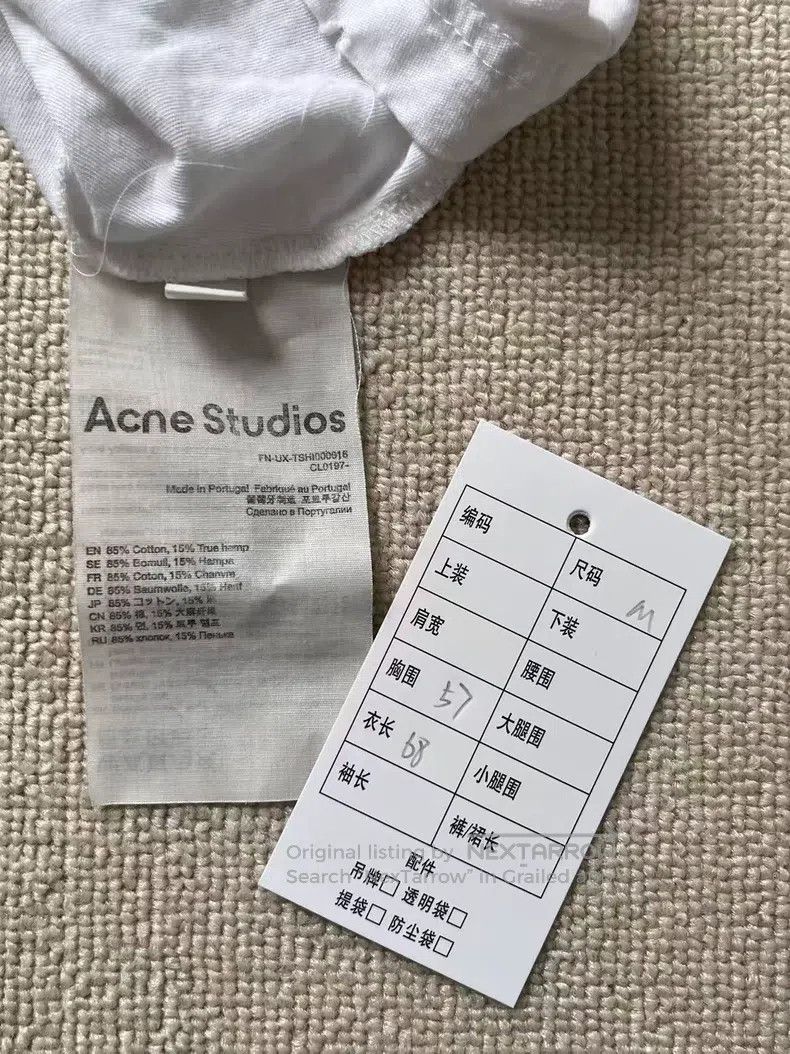 Acne Studios Acne Studios 1996 Series Lettering Logo Distressed Printed Size US M / EU 48-50 / 2 - 4 Thumbnail