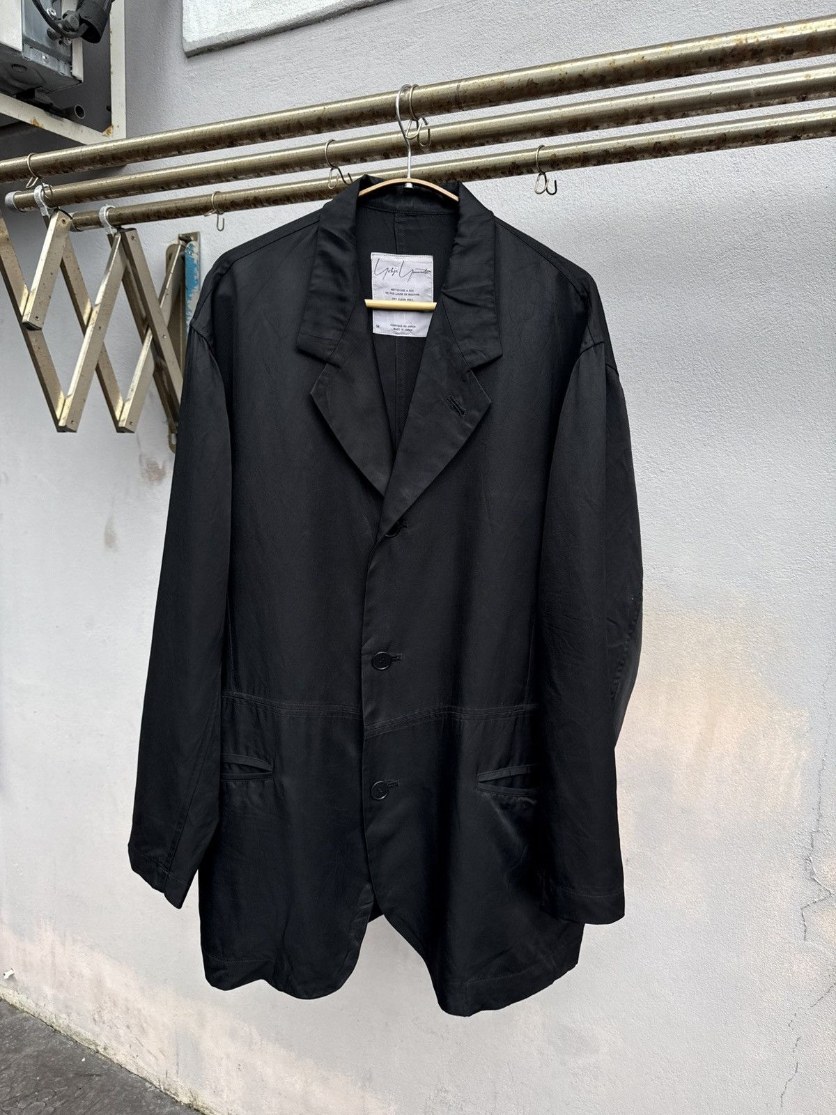 Yohji Yamamoto 💥GRAIL💥1980s ICONIC YOHJI YAMAMOTO SIGNATURE BAGGY JACKET Size US L / EU 52-54 / 3 - 2 Thumbnail