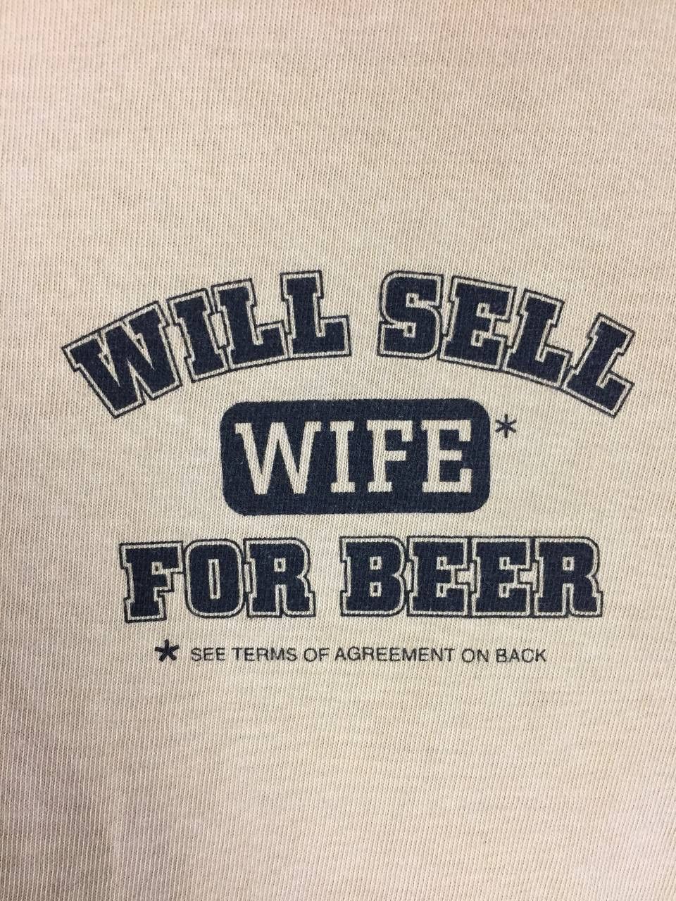 Vintage Vtg Crazy Shirts Hawaii Will Sell Wife For Beer Novelty Tee Size US L / EU 52-54 / 3 - 8 Thumbnail
