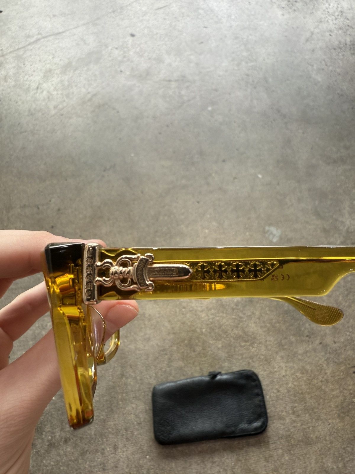 Chrome Hearts CHROME HEARTS BOX-OFFICER MALT SUNGLASSES Size ONE SIZE - 2 Thumbnail